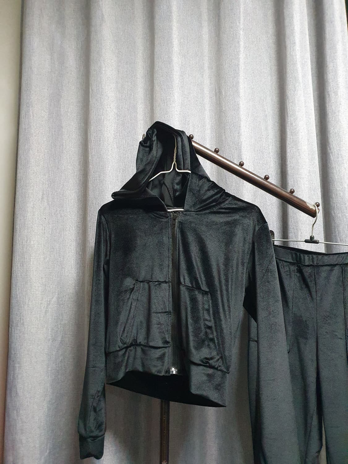 벨벳 밴딩 투피스 셋업 상품이미지2