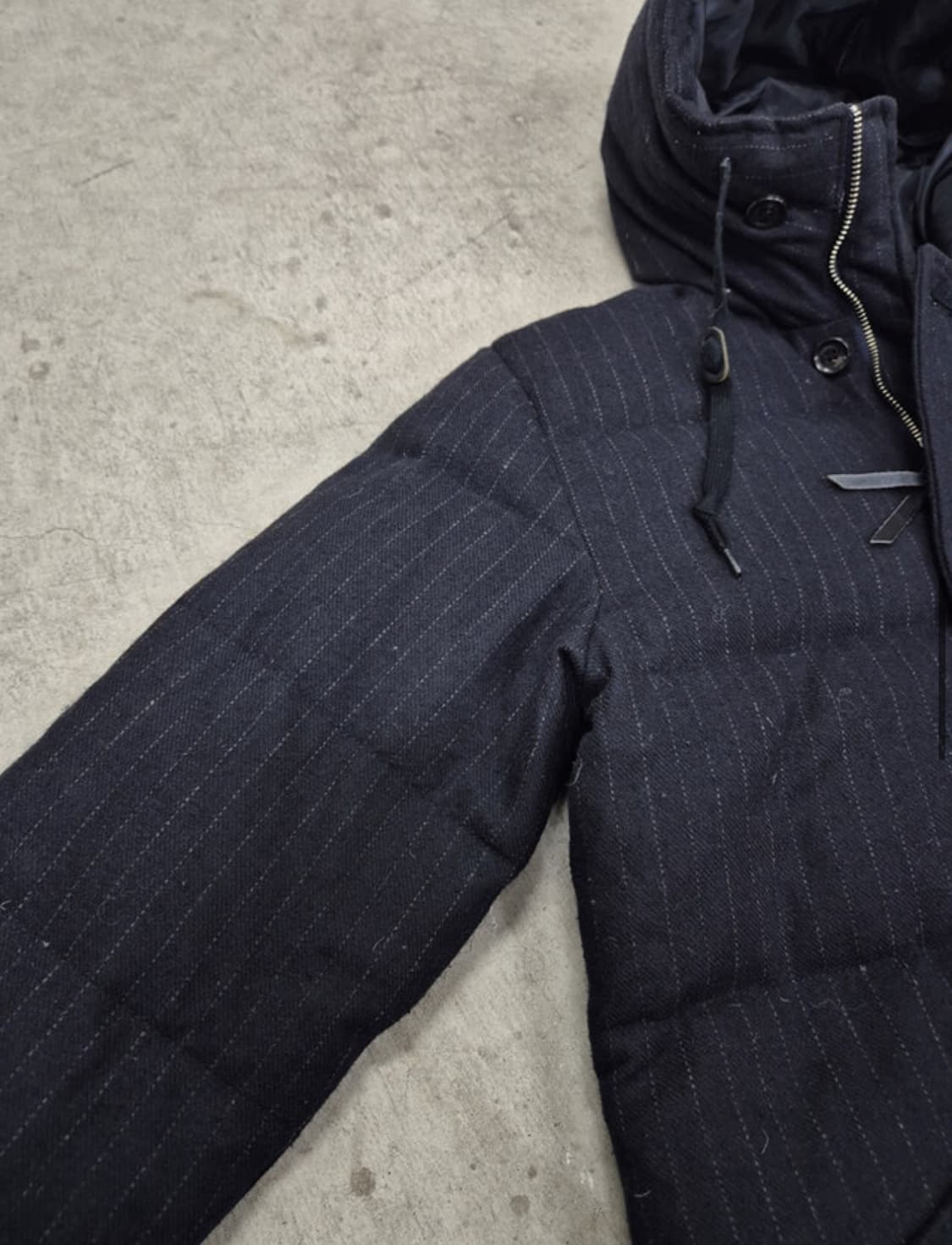 JOURNAL STANDARD, PINSTRIPE HOOD PUFFER  상품이미지5