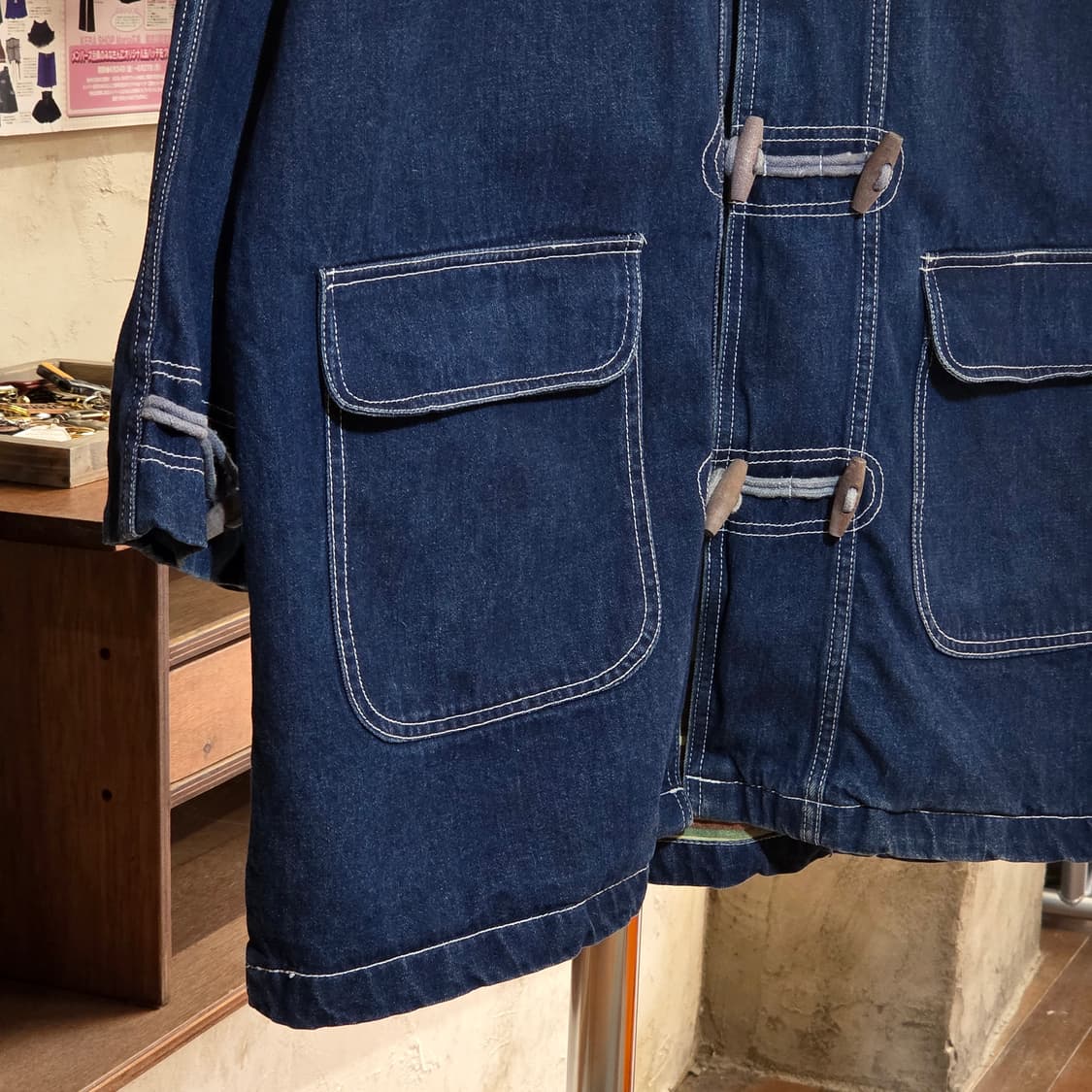 JPN 토글 떡볶이 후드 데님 자켓 상품이미지4