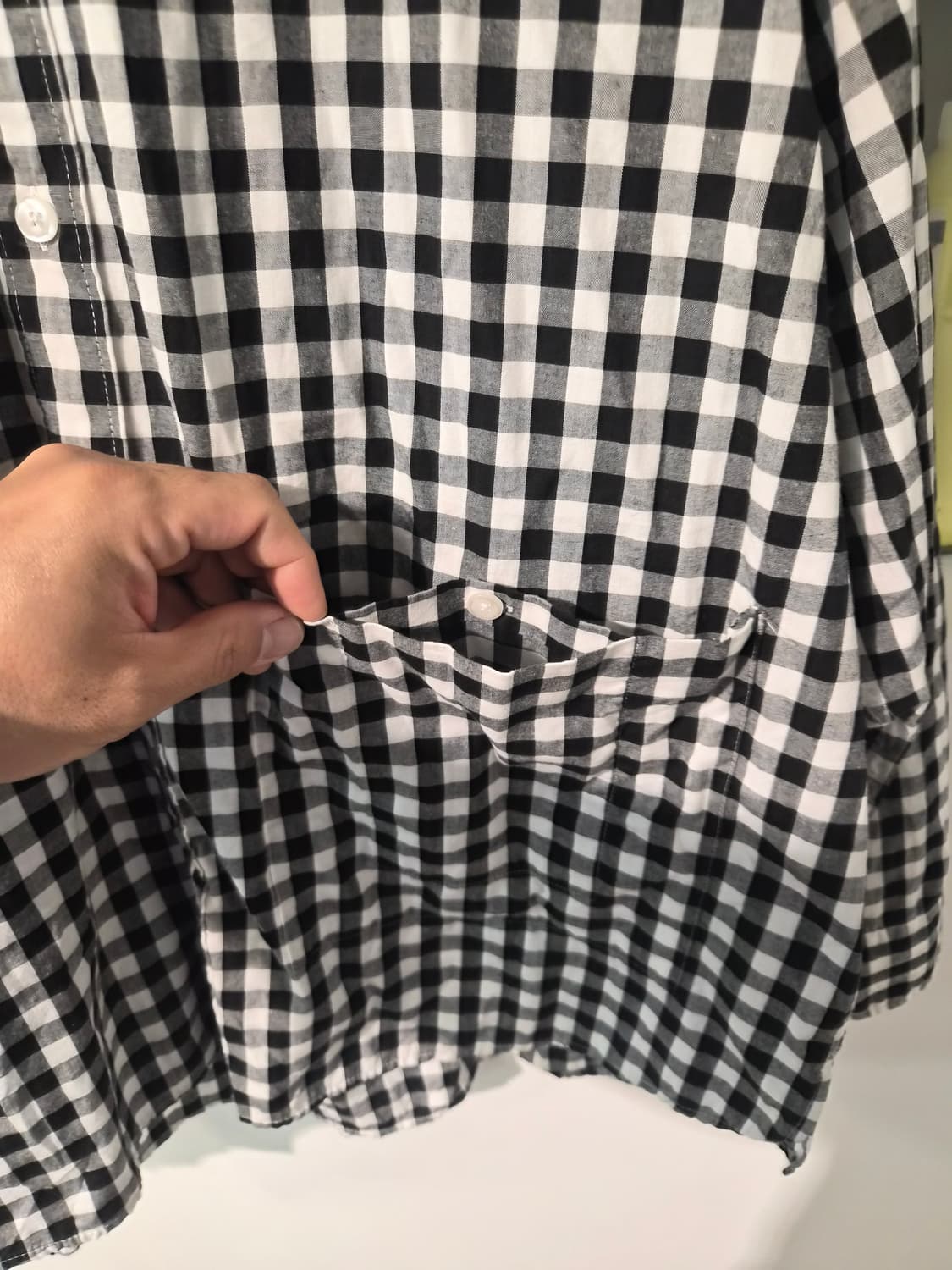 L/105) 247 시리즈 깅엄체크 셔츠 팝니다 상품이미지3