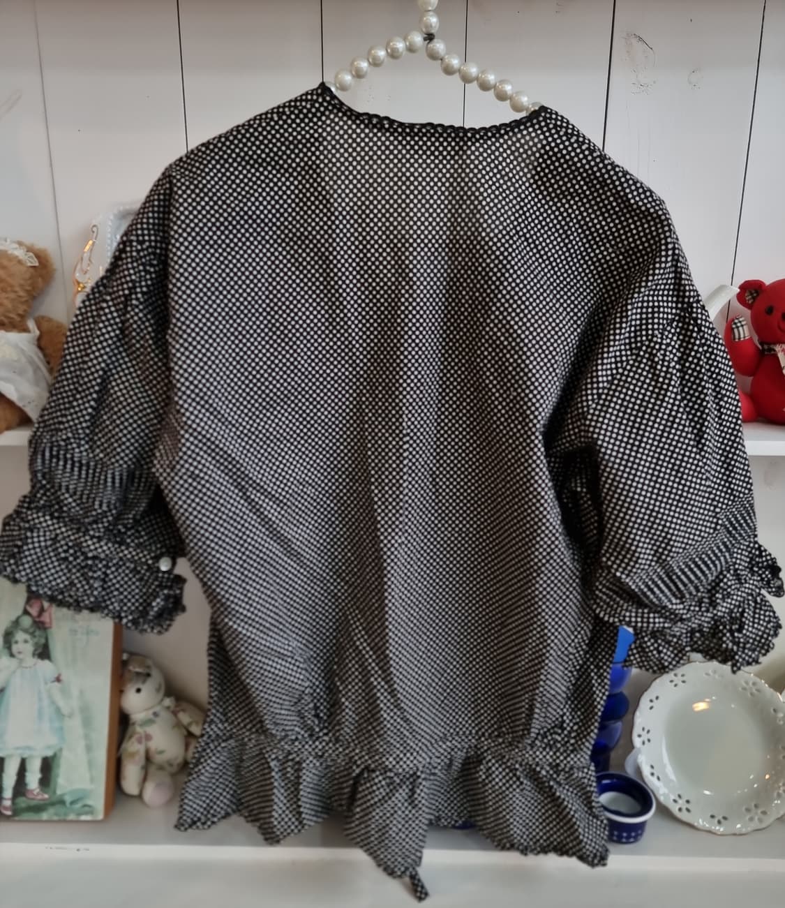 핑크하우스 PINK HOUSE 도트 프릴 블라우스 상품이미지9