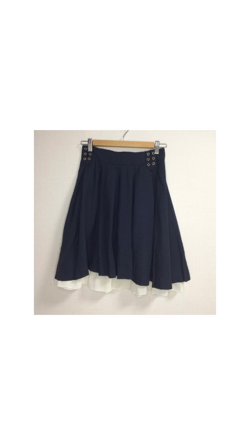 빈티지 네이비 레이어드 스커트 상품이미지1