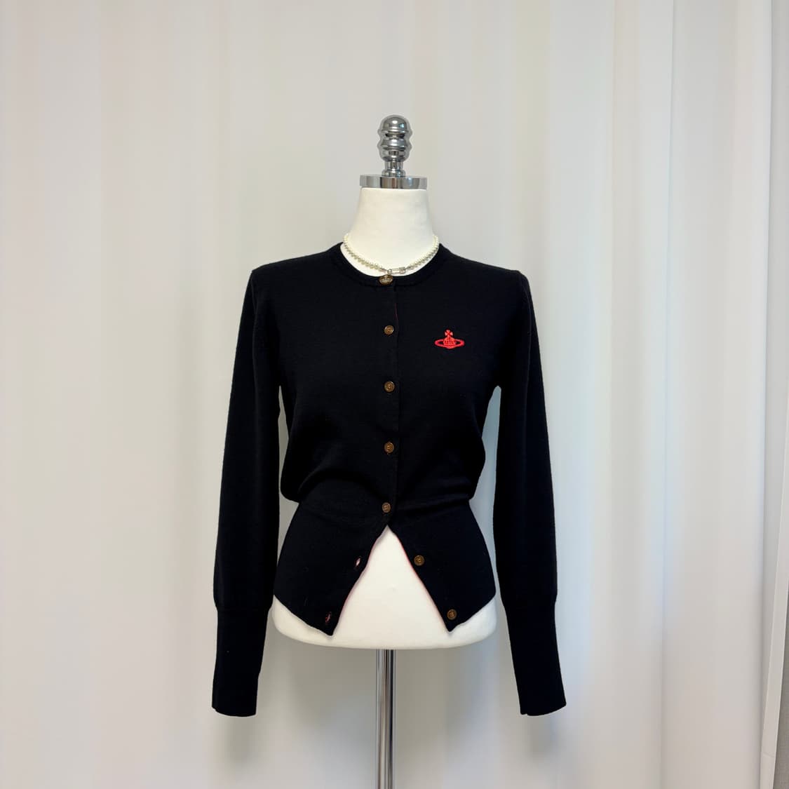 비비안웨스트우드 레드라벨 울 가디건 블랙 상품이미지7