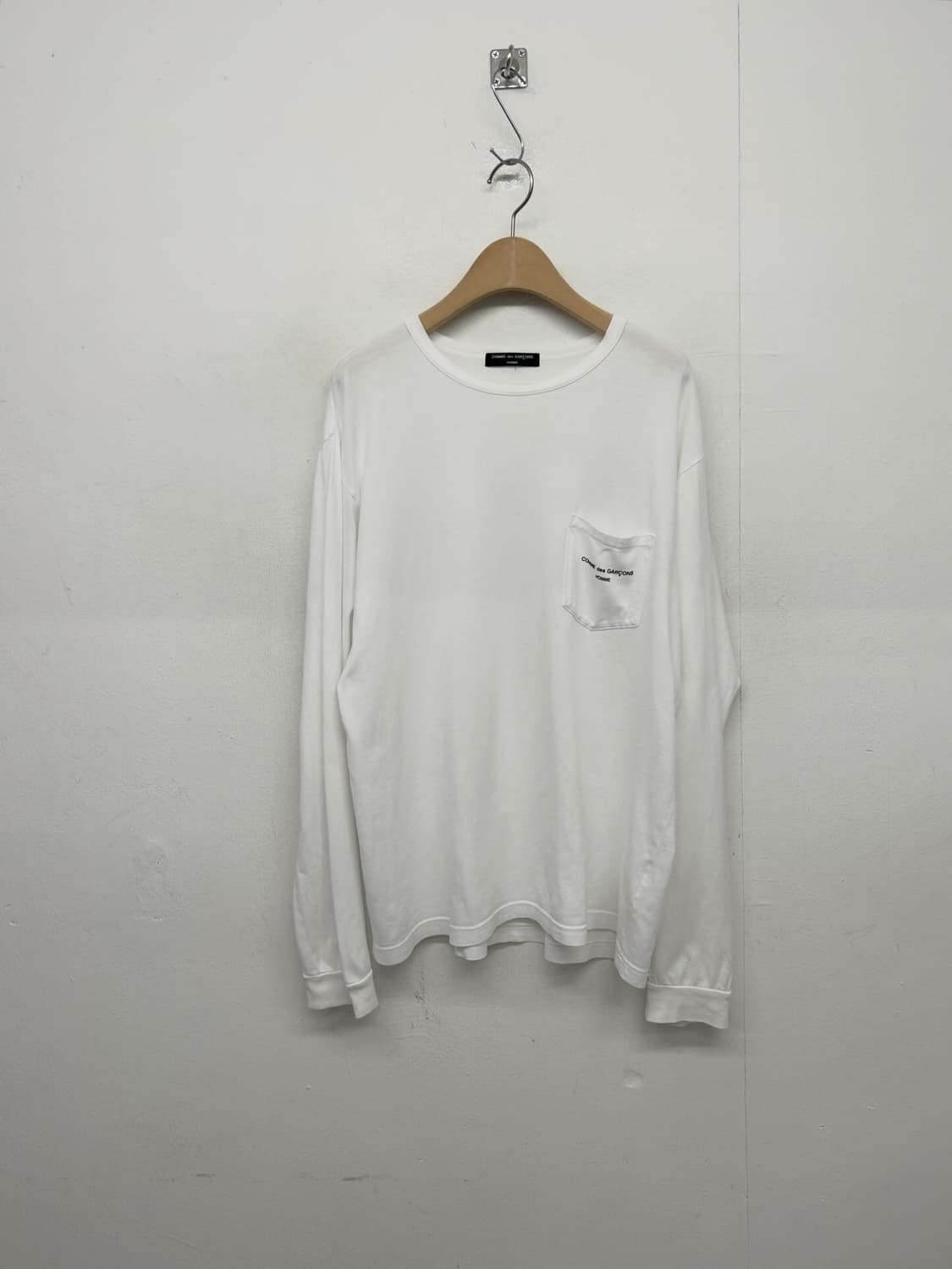 꼼데가르송 화이트 포켓 롱 슬리브 상품이미지1