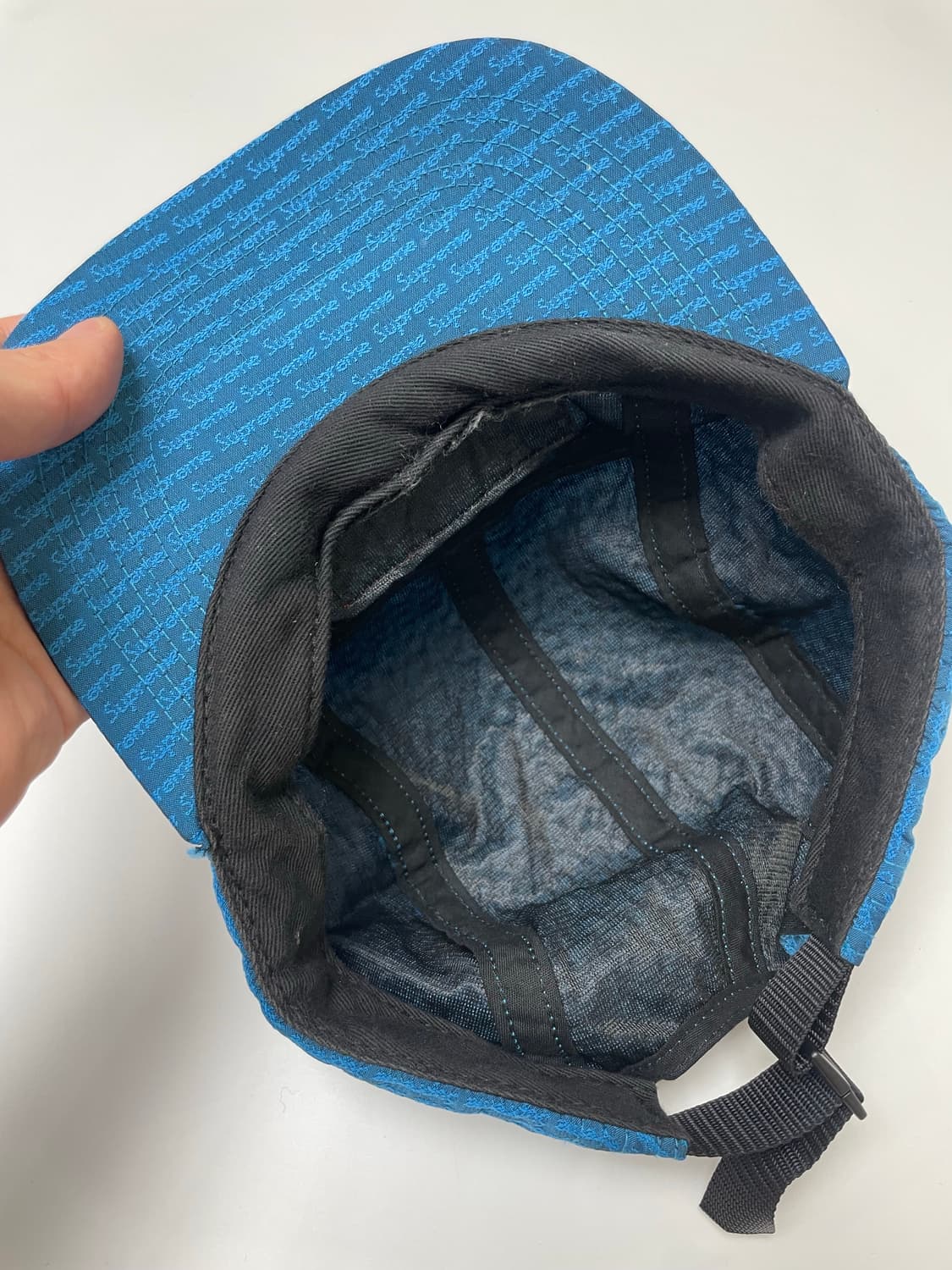 슈프림 올오버 로고 캠프캡 상품이미지2