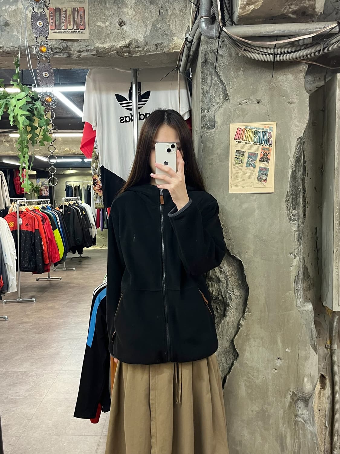 빈폴 플리스 후드집업 블랙  #csz1683 상품이미지2