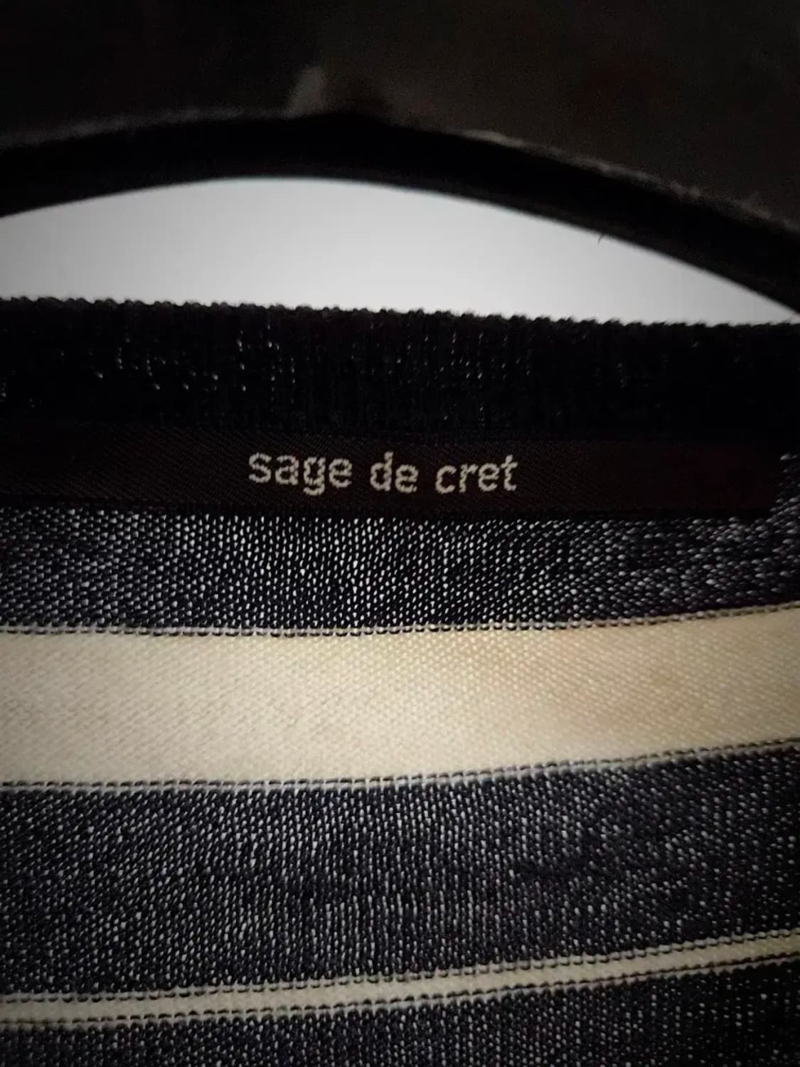 사쥬드크레 스트라이프 코튼 니트 포터클래식 비즈빔 류 상품이미지5