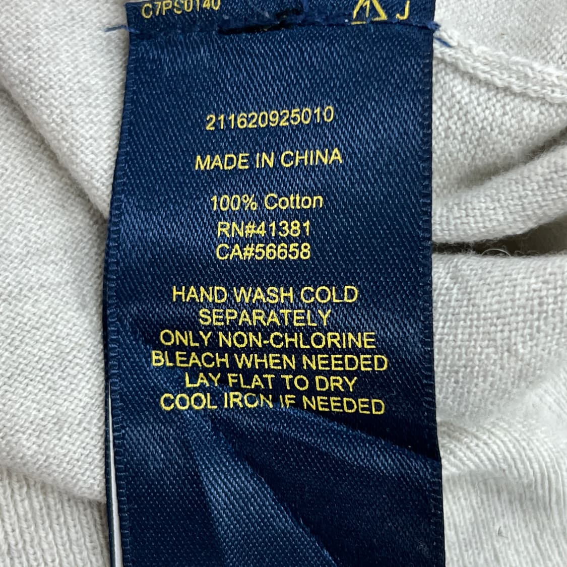 폴로 랄프로렌 피마 코튼 브이넥 니트 M 상품이미지7