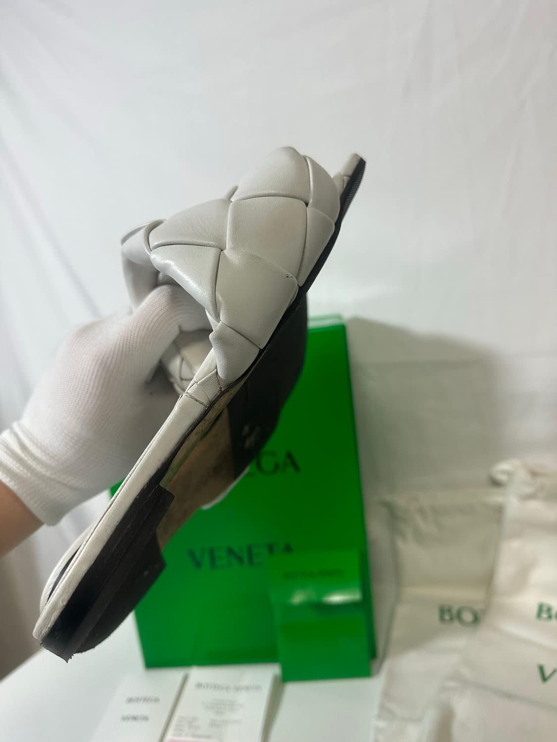 보테가베네타 리도 뮬 화이트 (36) 상품이미지7