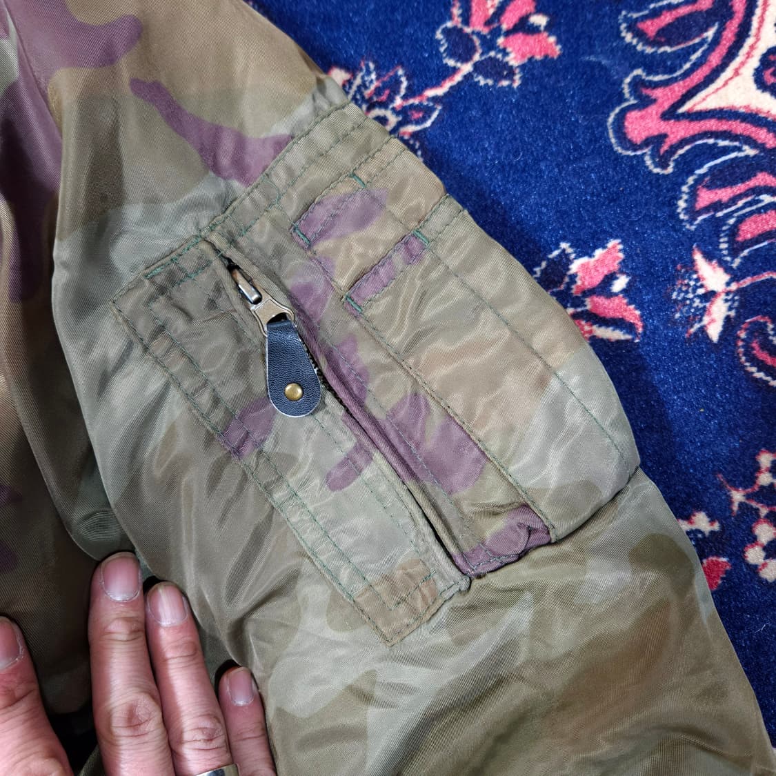 ARMY 90's Vintage MA-2 에어포스 플라잉 항공점퍼 상품이미지5