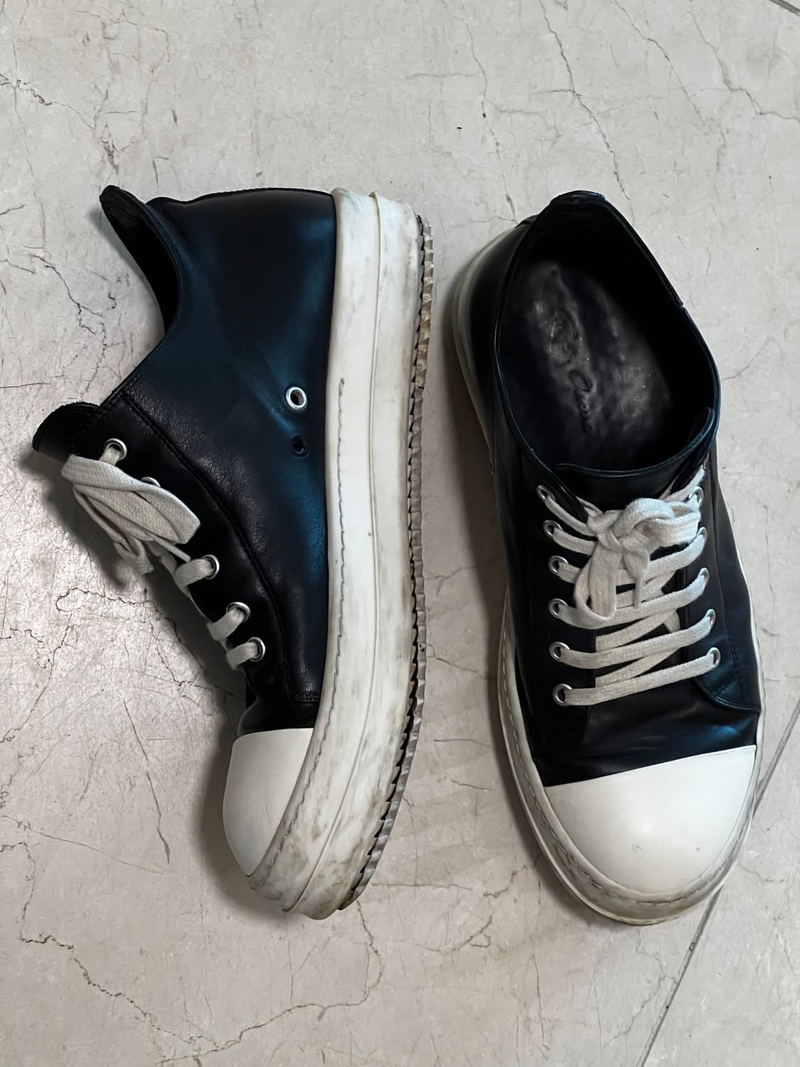 [41] 릭오웬스 포터빌 로우 스니커즈 블랙 상품이미지2