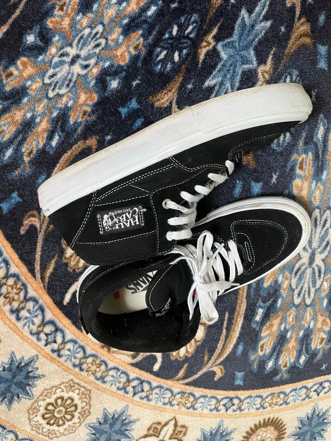 반스 하프캡 블랙화이트  상품이미지1