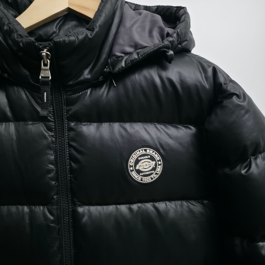 [L] 디키즈 블랙 후드 패딩 상품이미지4