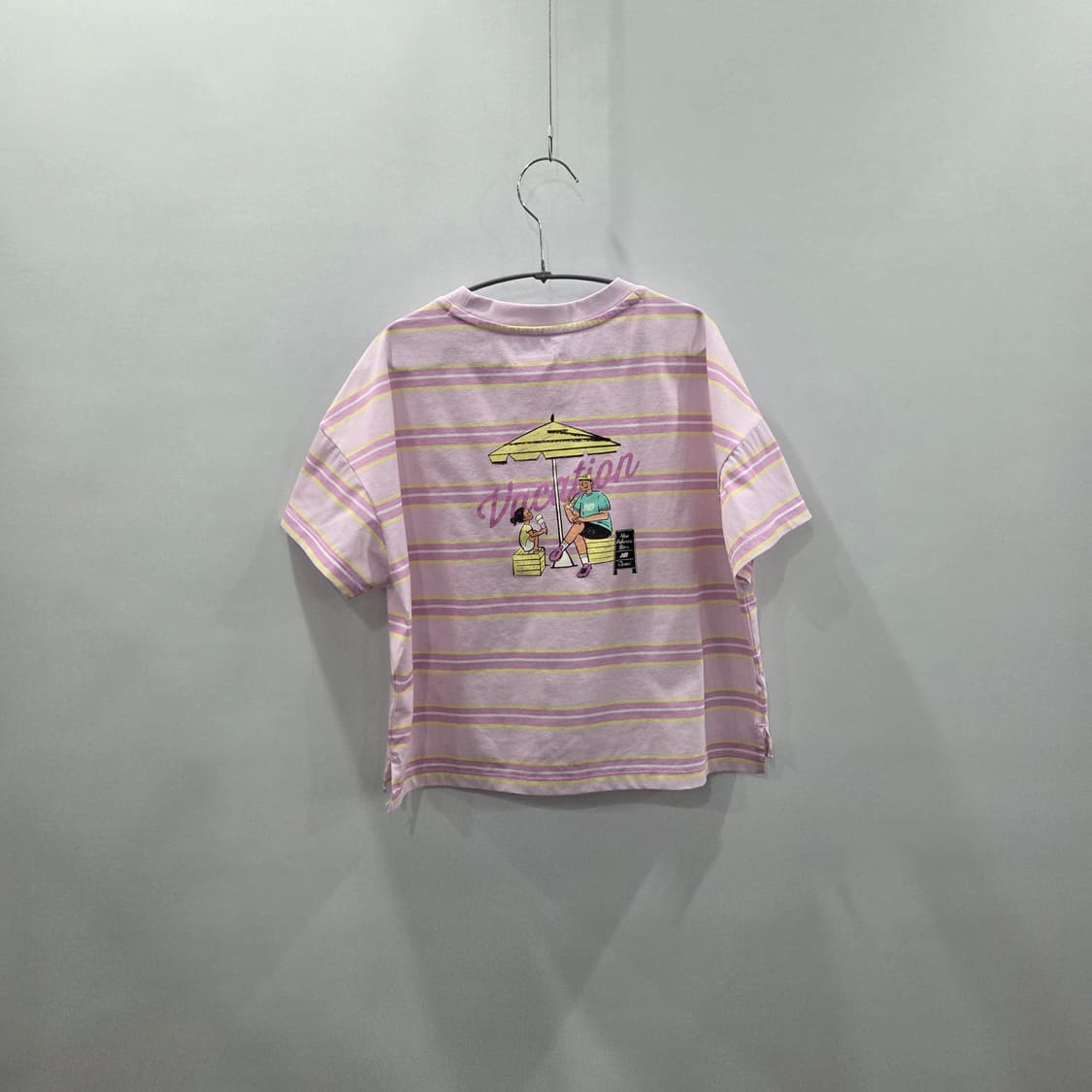 뉴발란스 키즈 스트라이프 반팔티 140/9/10  상품이미지5