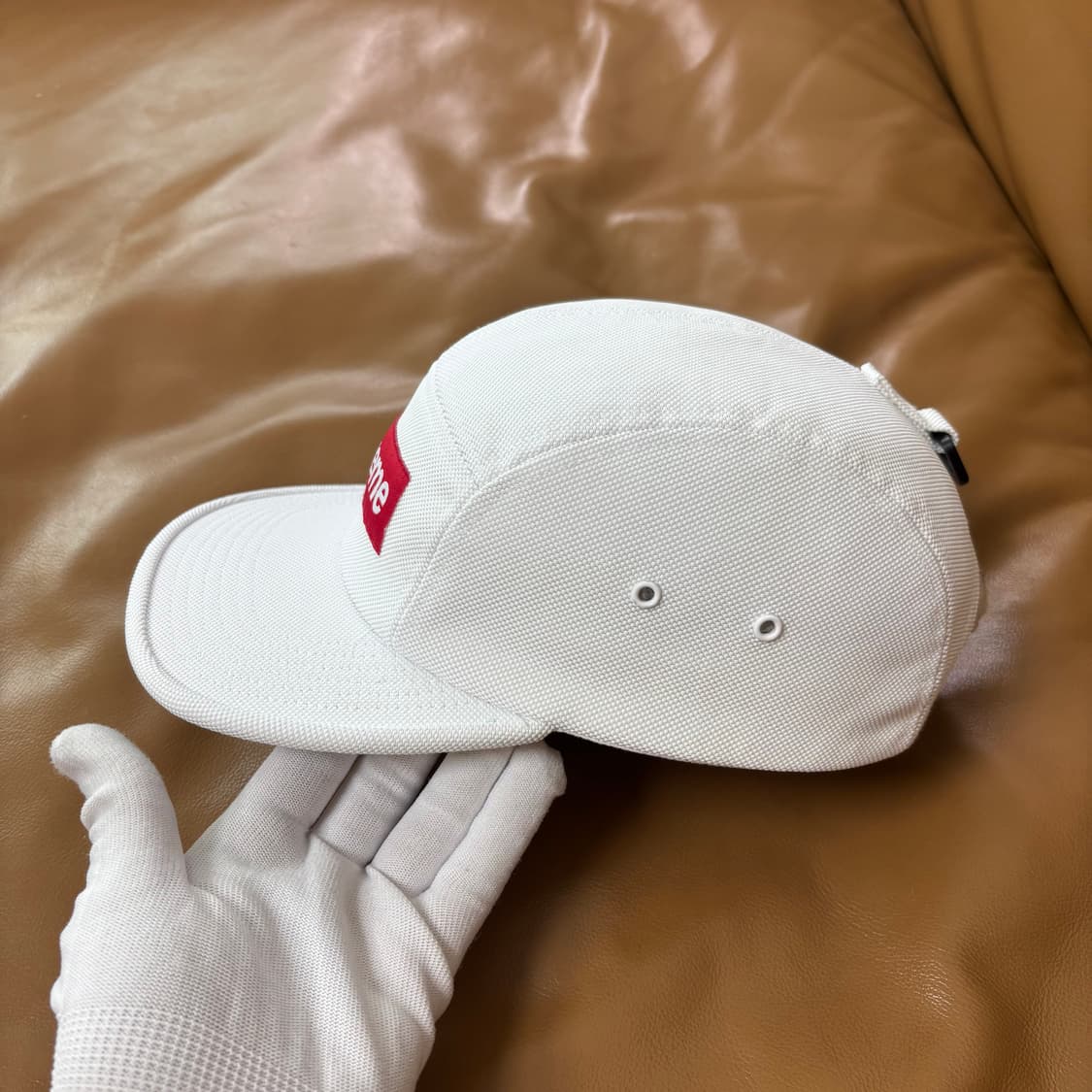 슈프림 캠프캡 모자 박스로고 발리스틱 화이트 상품이미지4