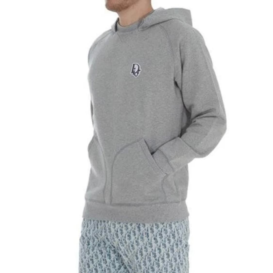 [S+급/2XL] 디올 오블리크 스웻셔츠 믹스 후드티 그레이 상품이미지8