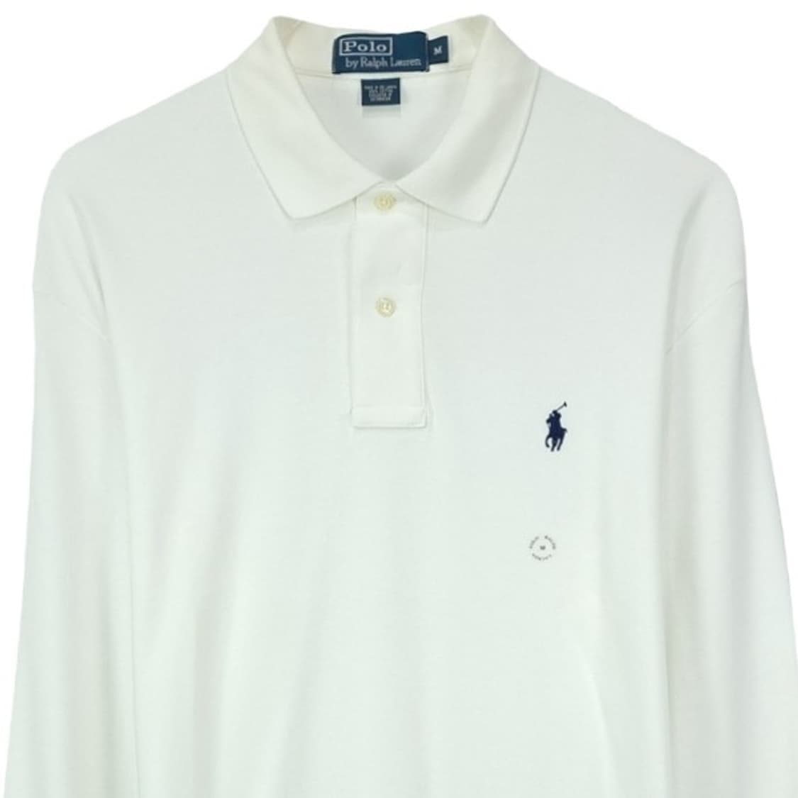 [폴로 랄프로렌] 포니 로고 자수 긴팔 카라티 화이트 M19495 상품이미지4