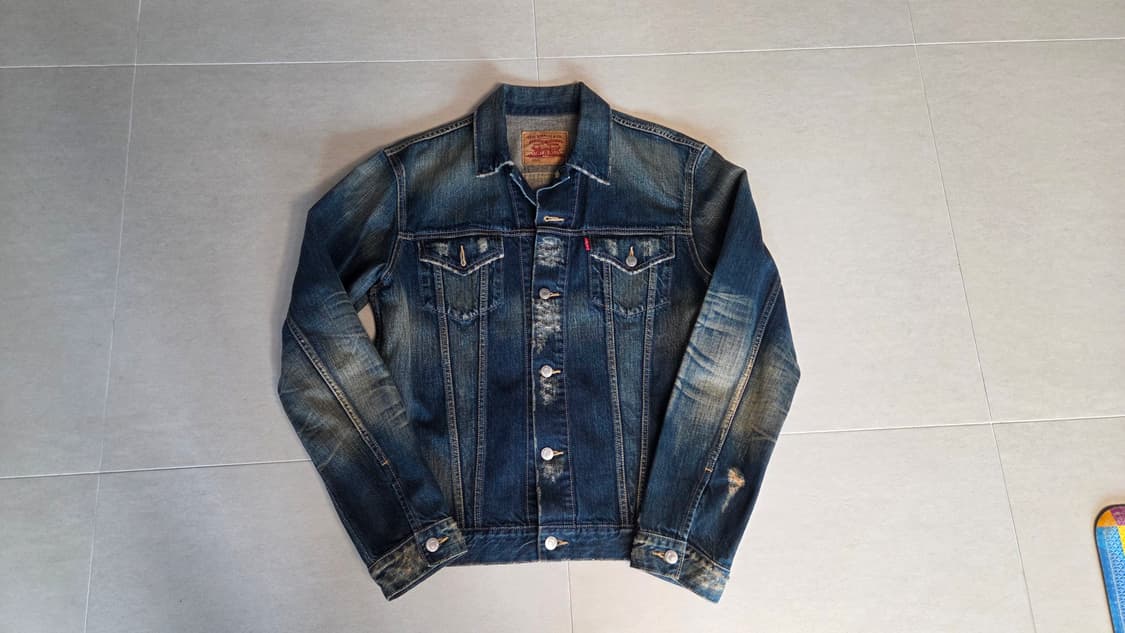 리바이스 90's  워싱 디스트로이드 데님 자켓 상품이미지1