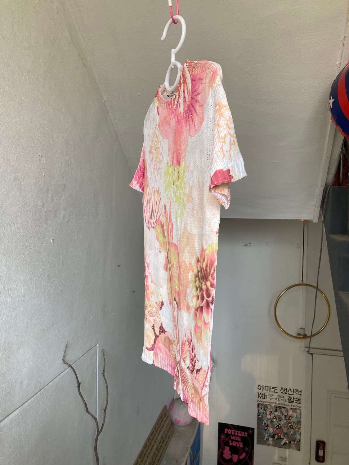 플라워프린트 니트 탑 상품이미지4