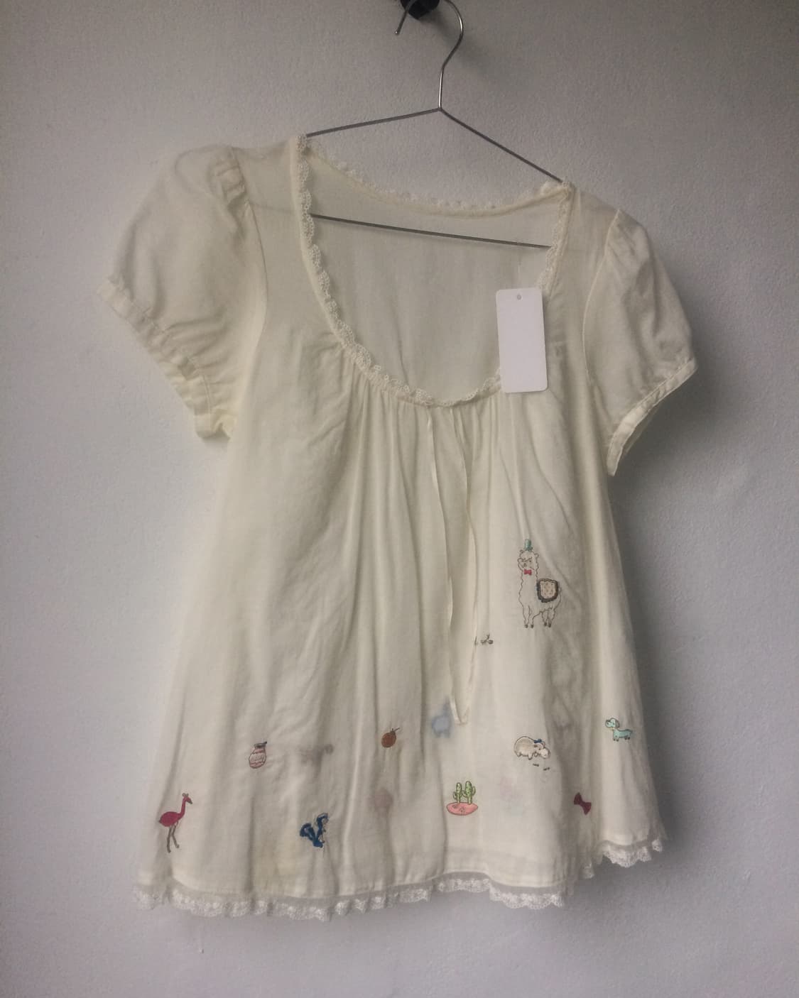 Alpaca embroidery point blouse 상품이미지4