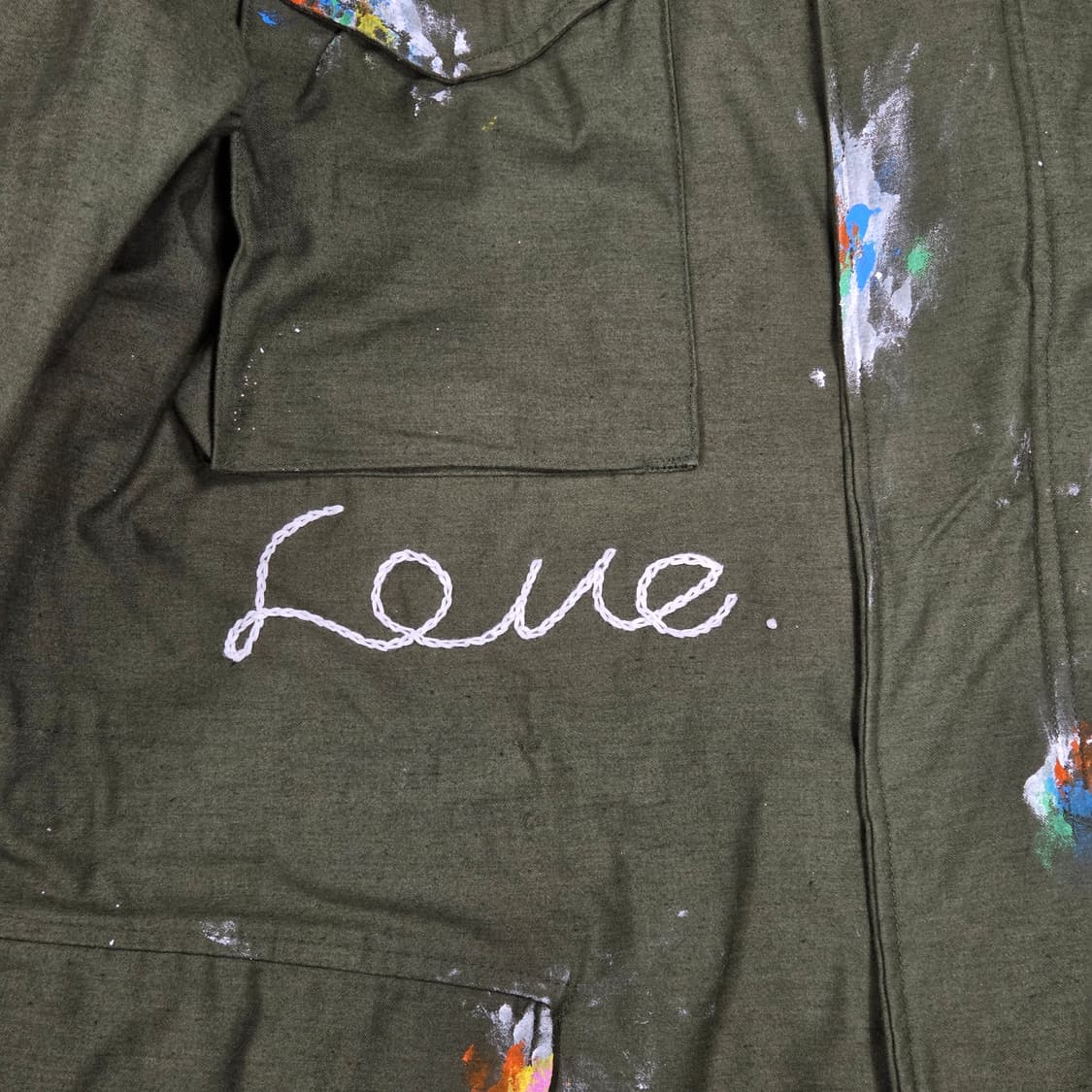 S.O/핸드페인팅, 자수 커스텀 필드자켓 상품이미지5