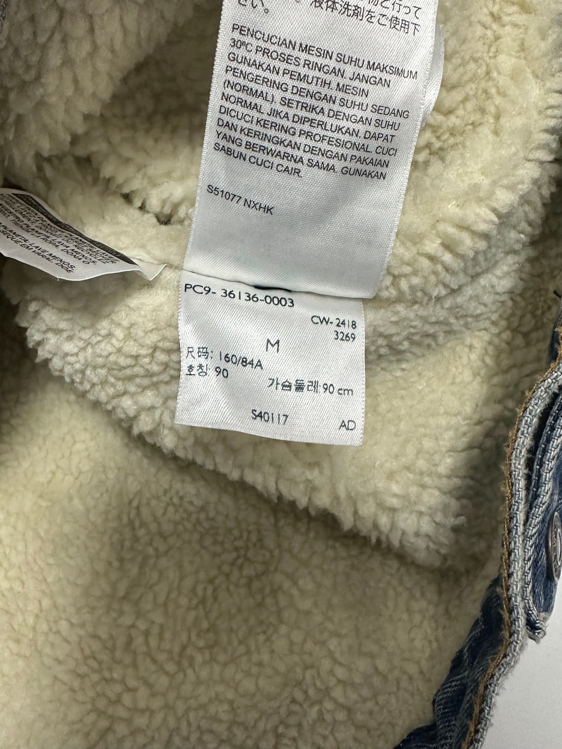 리바이스 오리지널 쉐르파 트러커 청자켓 상품이미지10