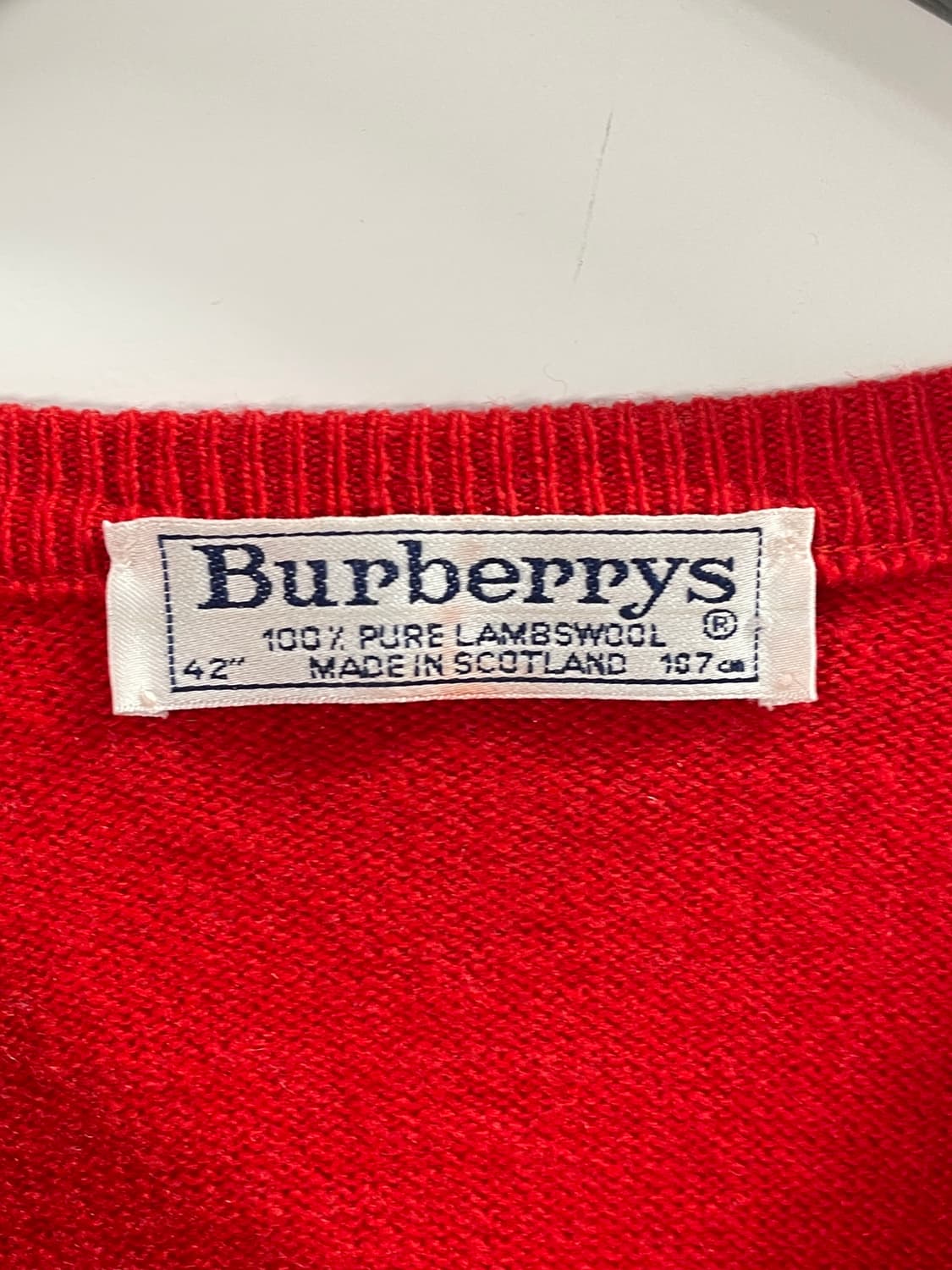 90s 버버리 골프 브이넥 니트 (on.545) 상품이미지4