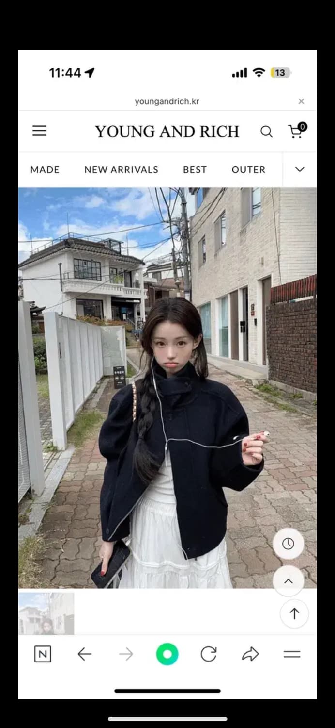 영앤리치 메르트 핸드메이드 자켓 - jk  차콜 상품이미지1