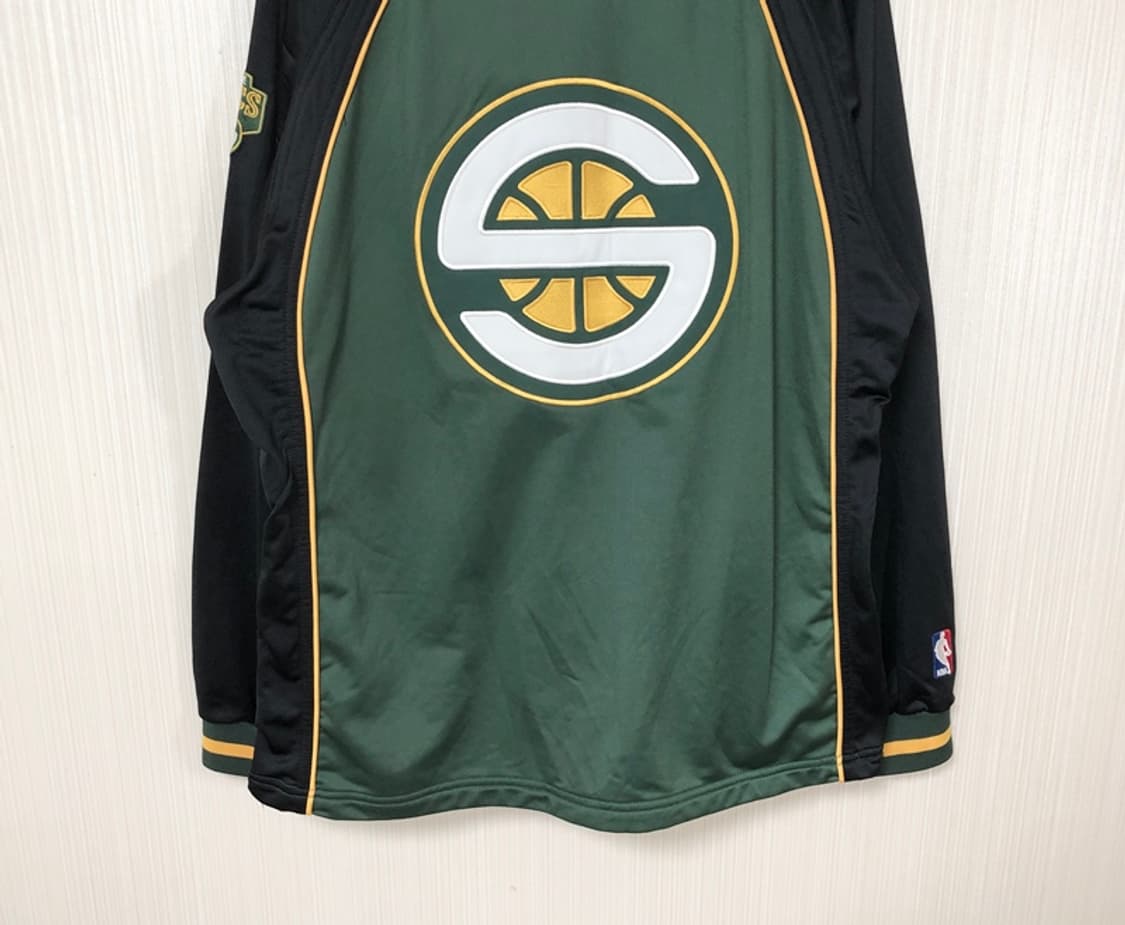 NBA 리복 시애틀슈퍼소닉스 웜업자켓/슈팅자켓 L(해외) 상품이미지10