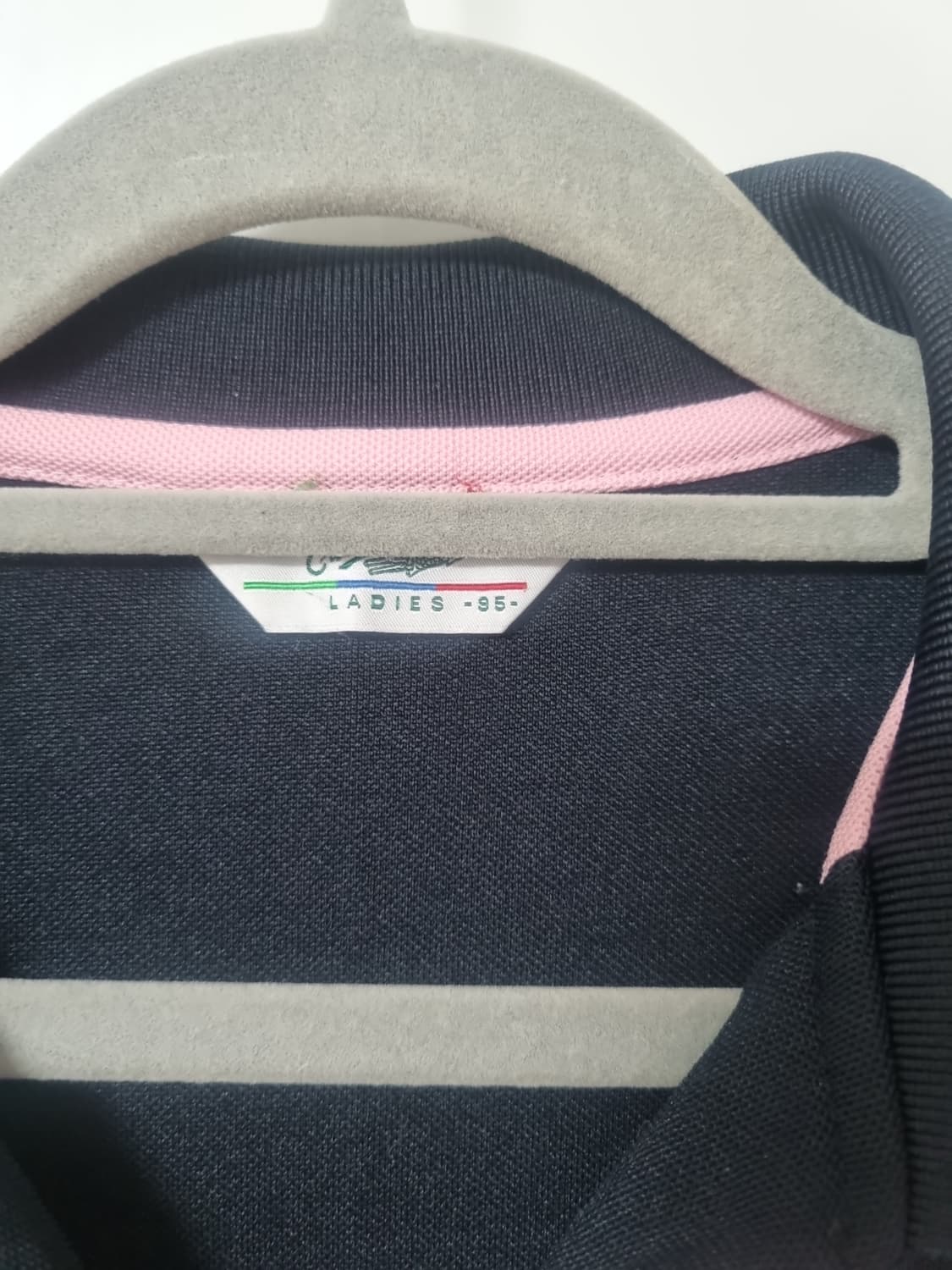 크로커다일 여성 블랙 반팔 카라티 95 상품이미지3