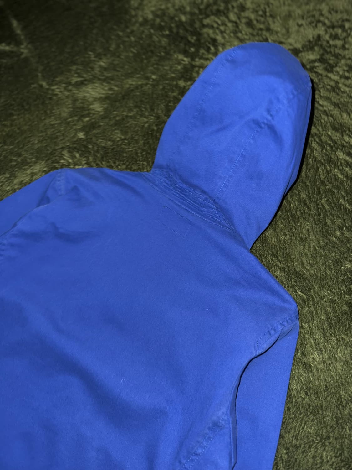 [M] BEAMS 빔즈 투웨이 후디드 코튼 자켓 블루 상품이미지9