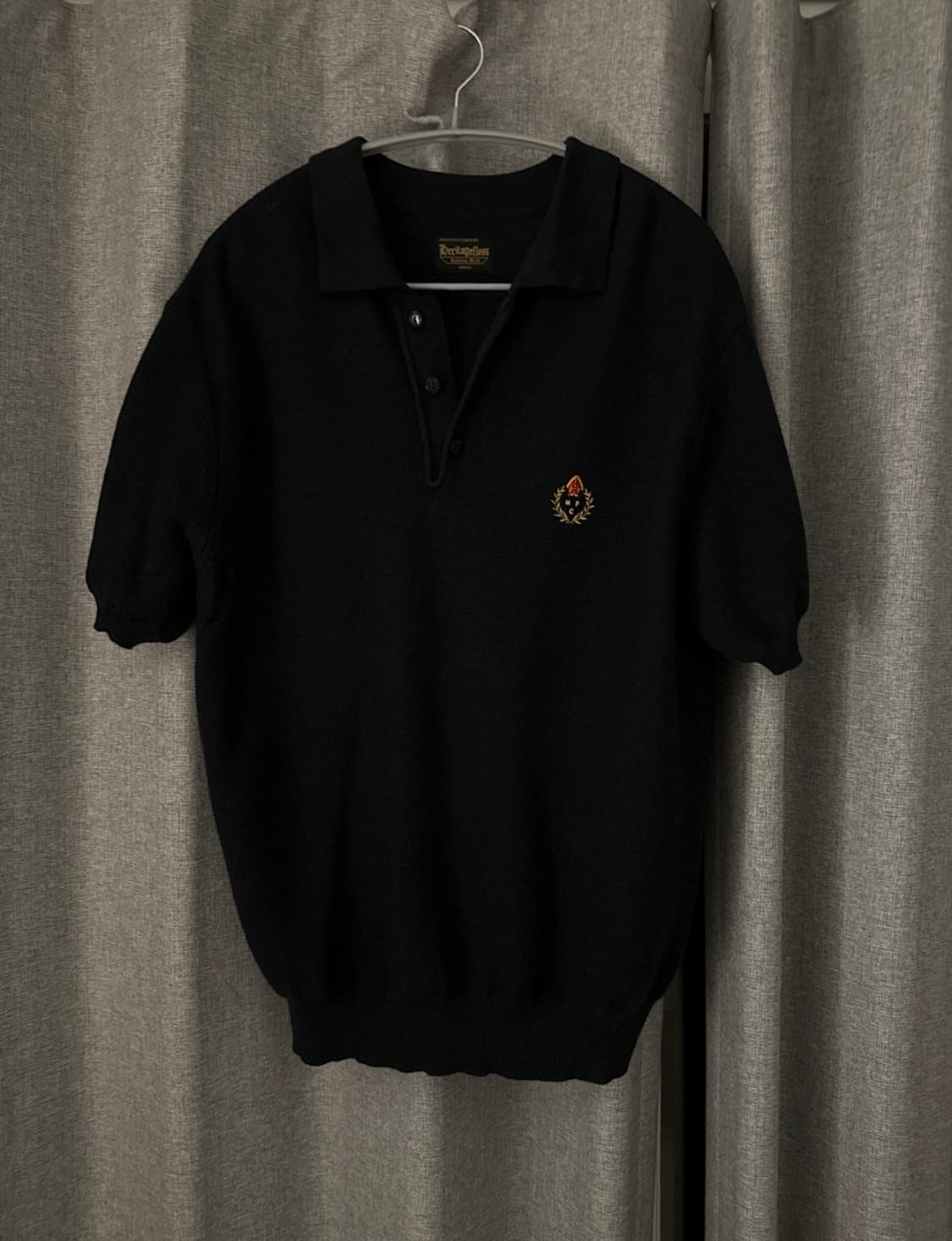 헤리티지플로스 니트 네이비 s 새상품 상품이미지1