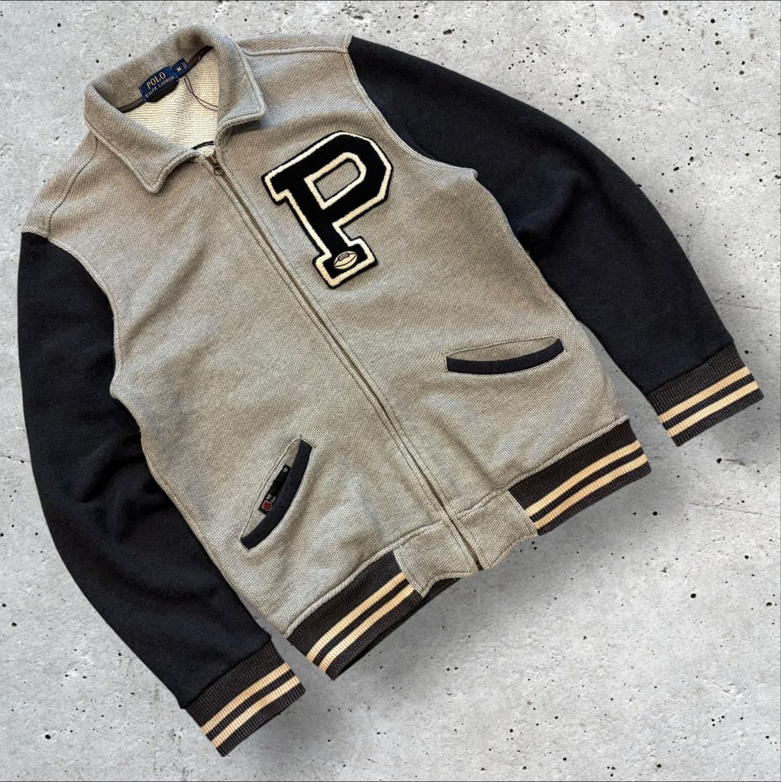 [M] 폴로 인디언헤드 RL 애슬레틱 클럽 스타디움 니트 자켓 C654 상품이미지2