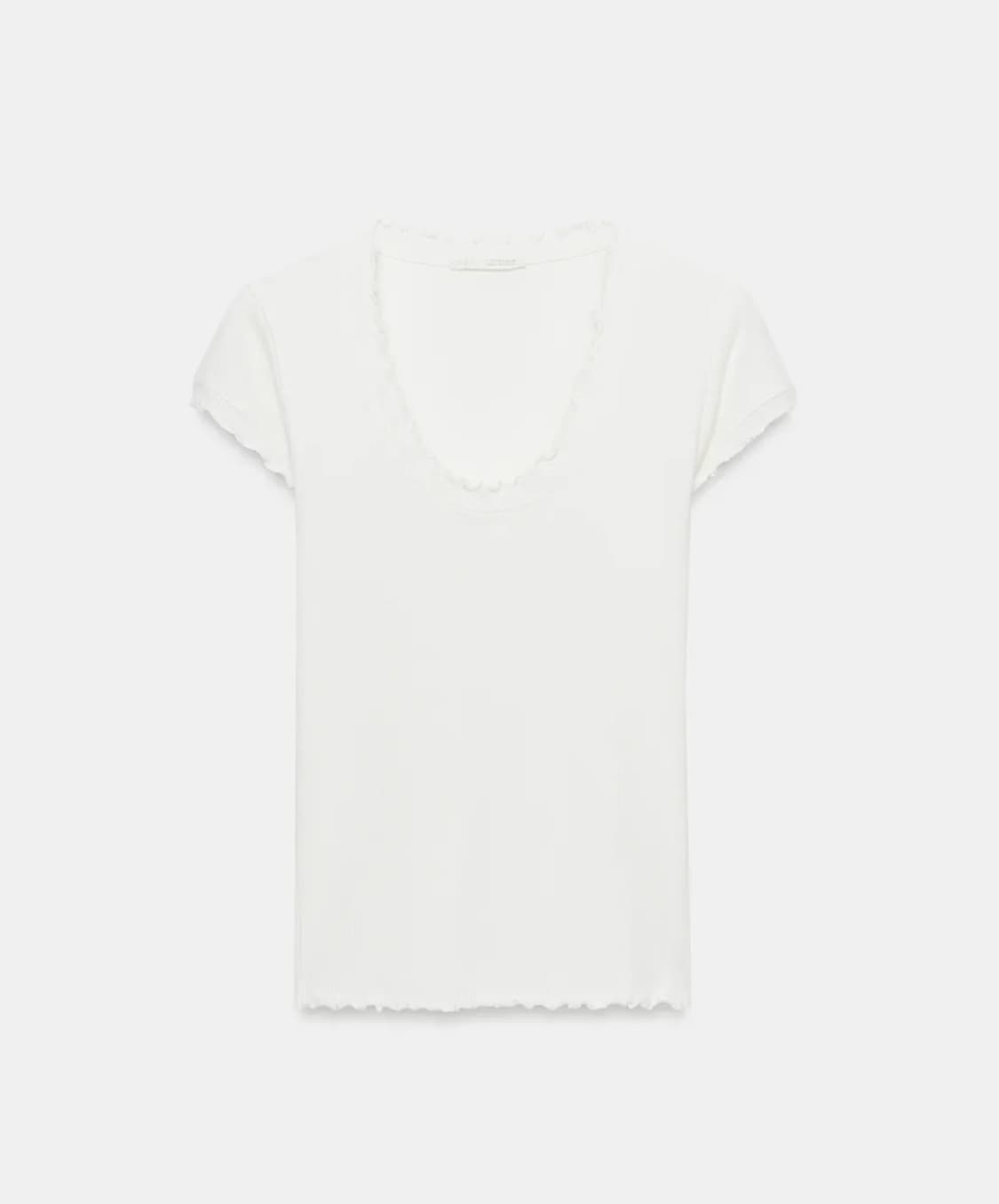 ZARA 자라 리넨 반소매 티셔츠 상품이미지4