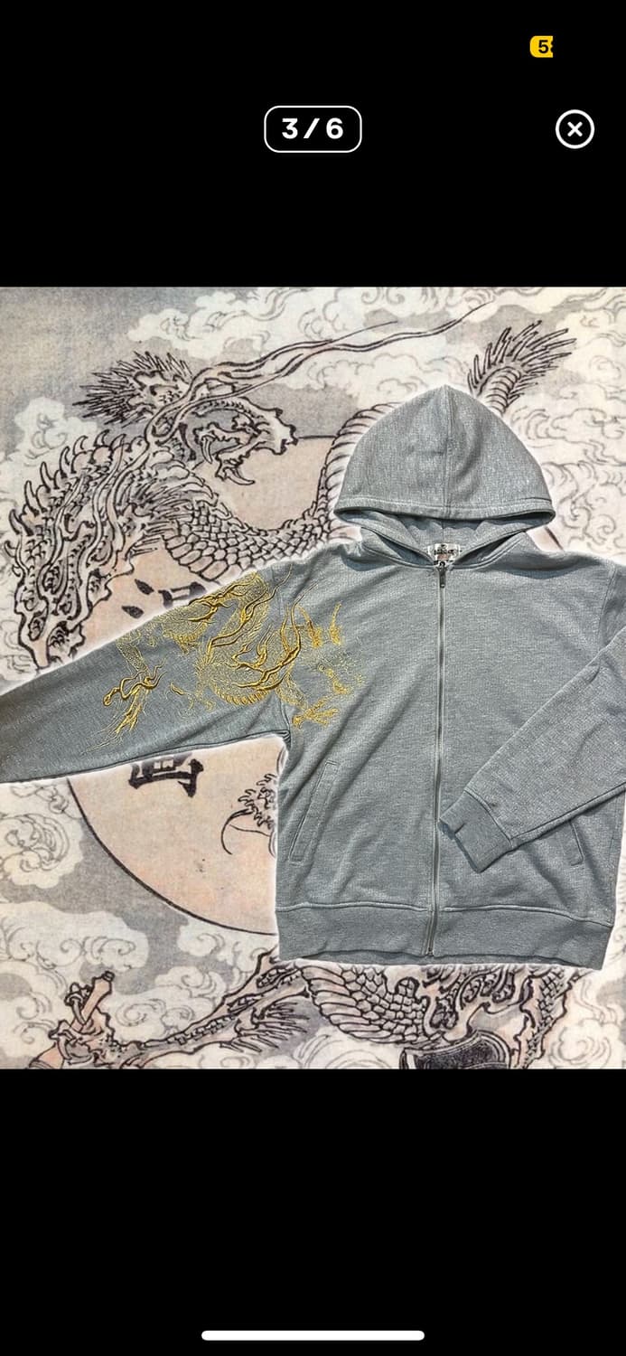 카라쿠리타마시 후드집업 hooded zip-up (L) 상품이미지5