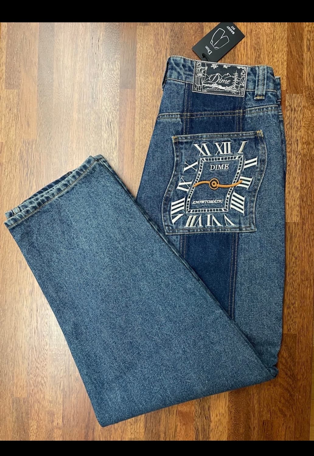 다임 knowtomatic 배기 데님 까르띠에 오마주 상품이미지2