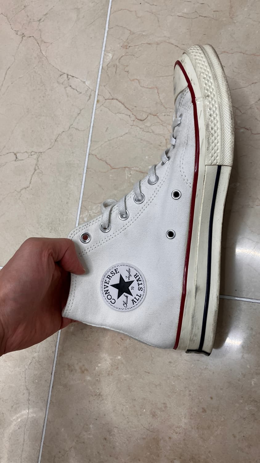 컨버스 척 70 하이 빈티지 캔버스 화이트 상품이미지5