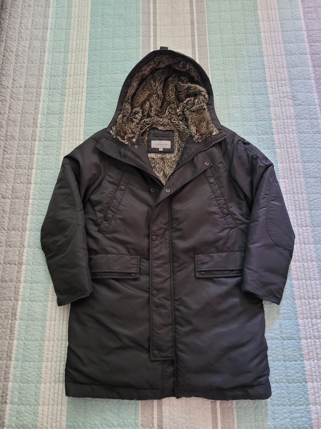 캘빈클라인진 Calvin Klein jean. 덕다운패딩코트 95사이즈 상품이미지1