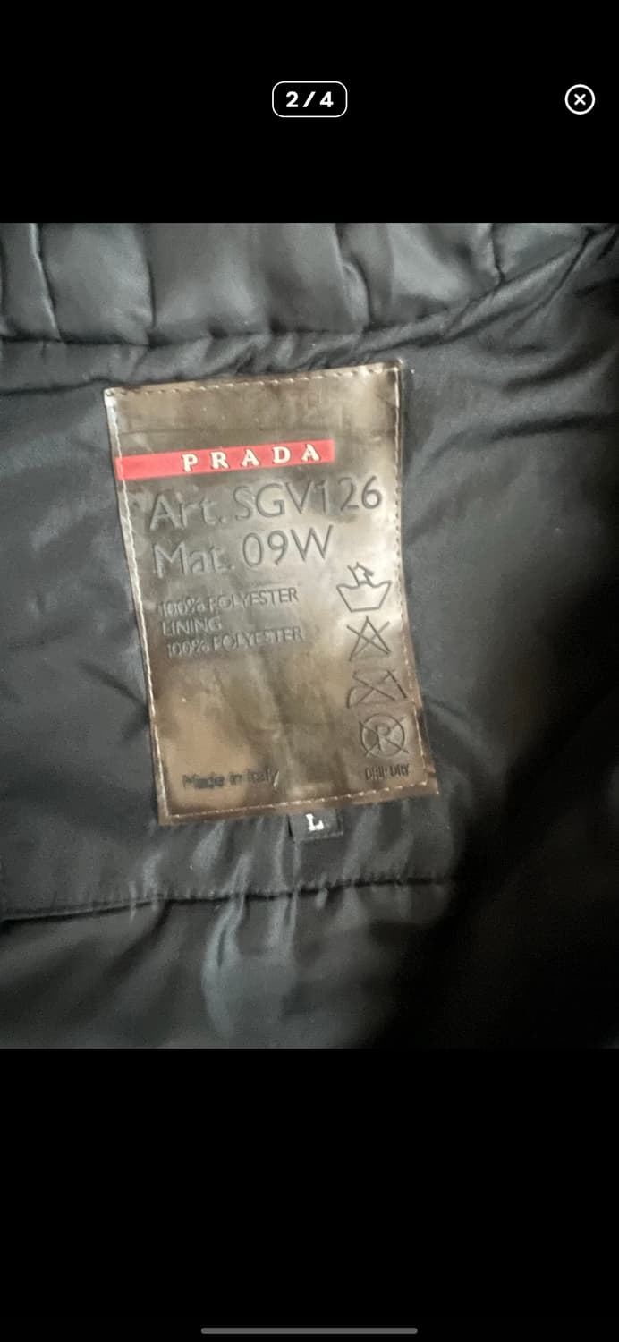  프라다 빈티지 스포츠 바람막이 자켓 상품이미지2