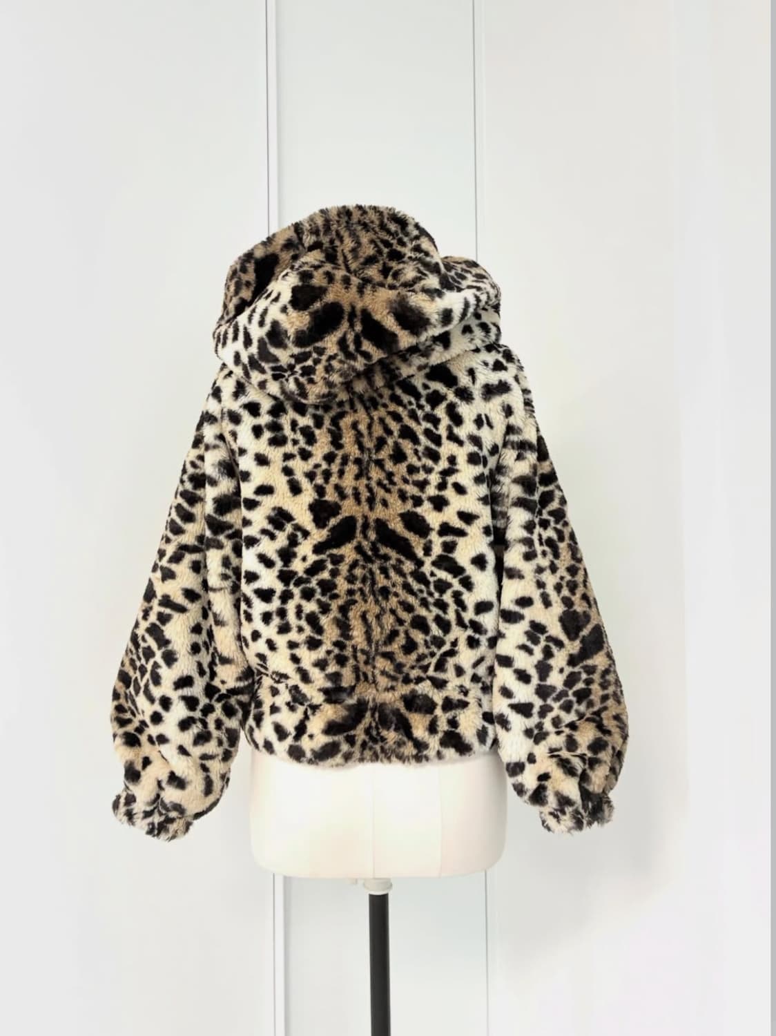 호피 퍼후드집업 상품이미지3