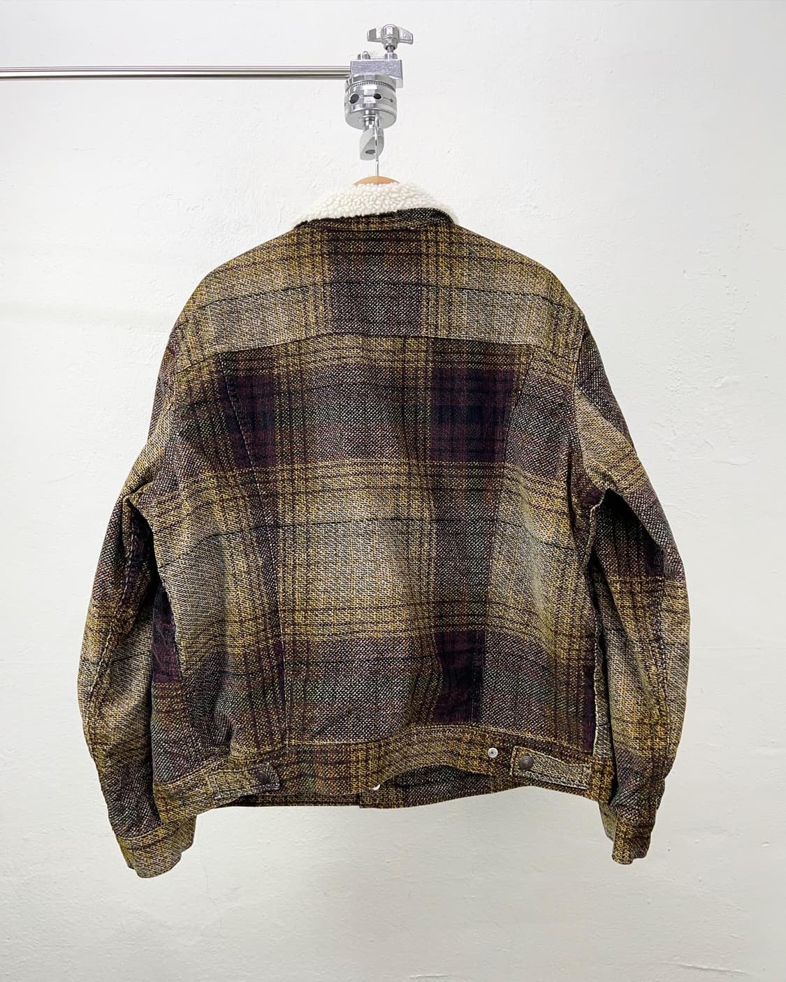 리바이스 옐로우 체크 플리스 트러커자켓 상품이미지5