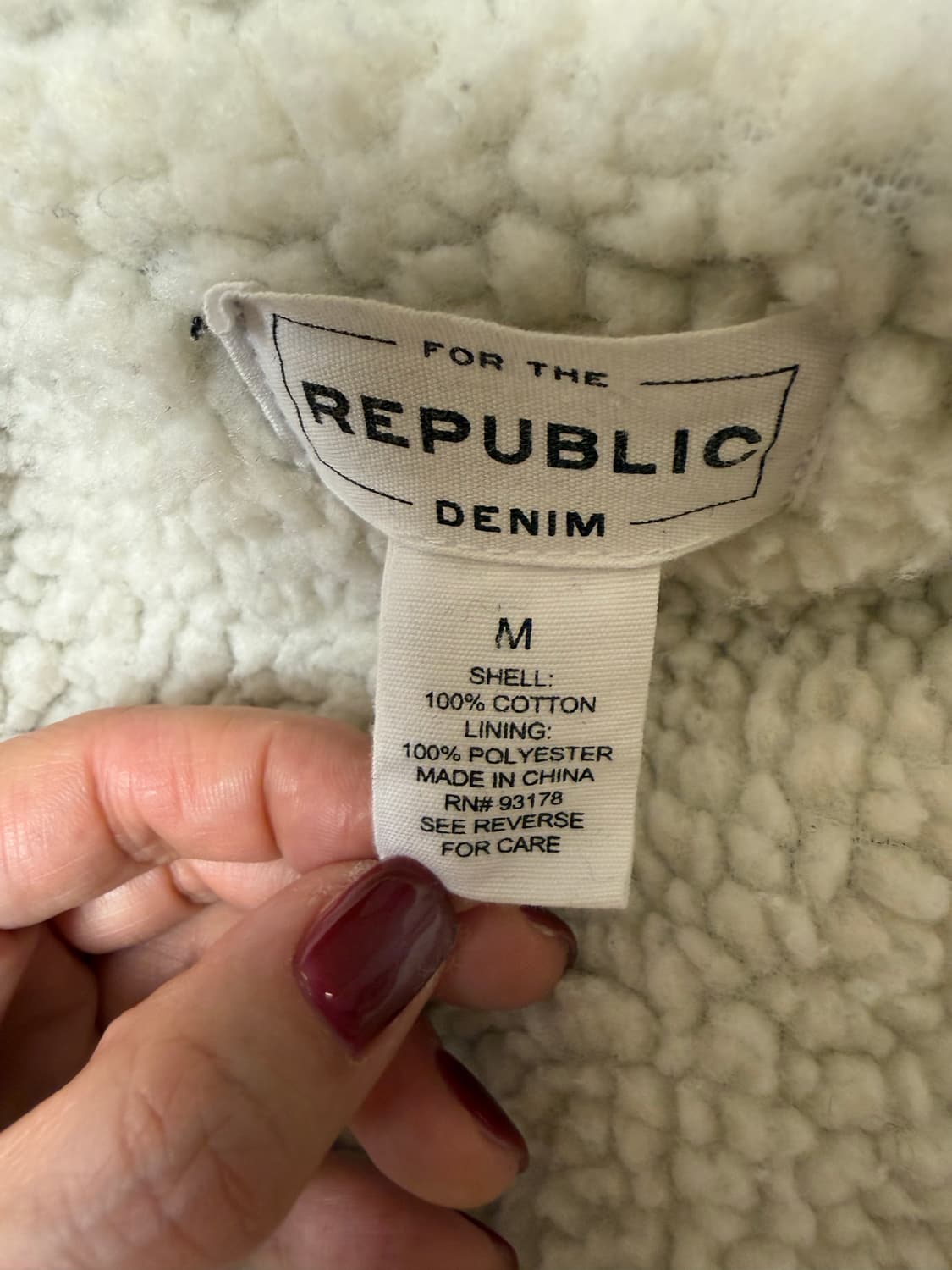 리퍼블릭 뽀글이 청자켓 상품이미지4