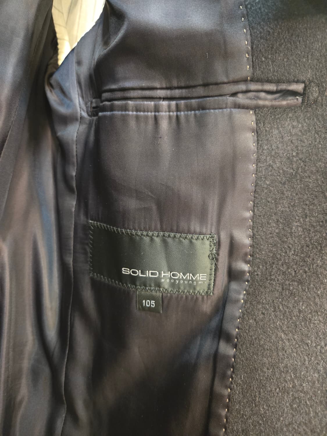 [쿨거환영]SOLID HOMME 캐시미어 블렌드 싱글 코트  상품이미지5