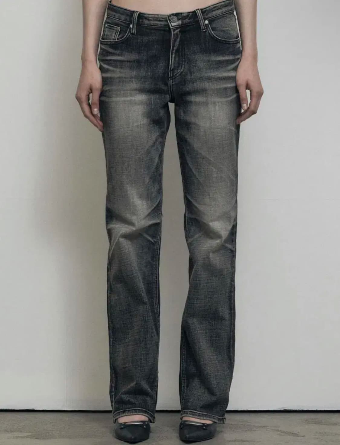보헤미안서울 CRUMPLED WASHING DENIM PANTS 상품이미지1