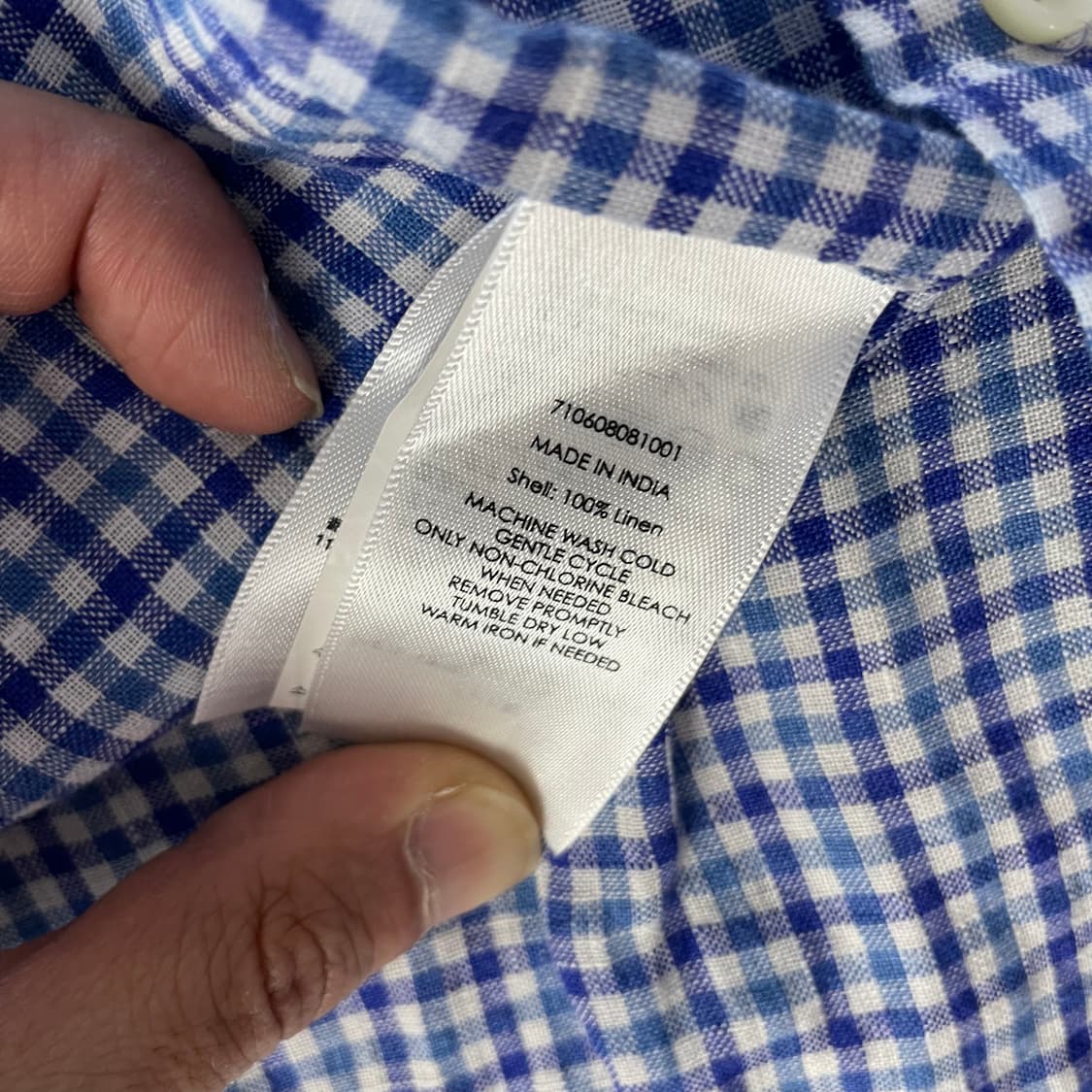 폴로랄프로렌 체크 셔츠 블루 상품이미지5