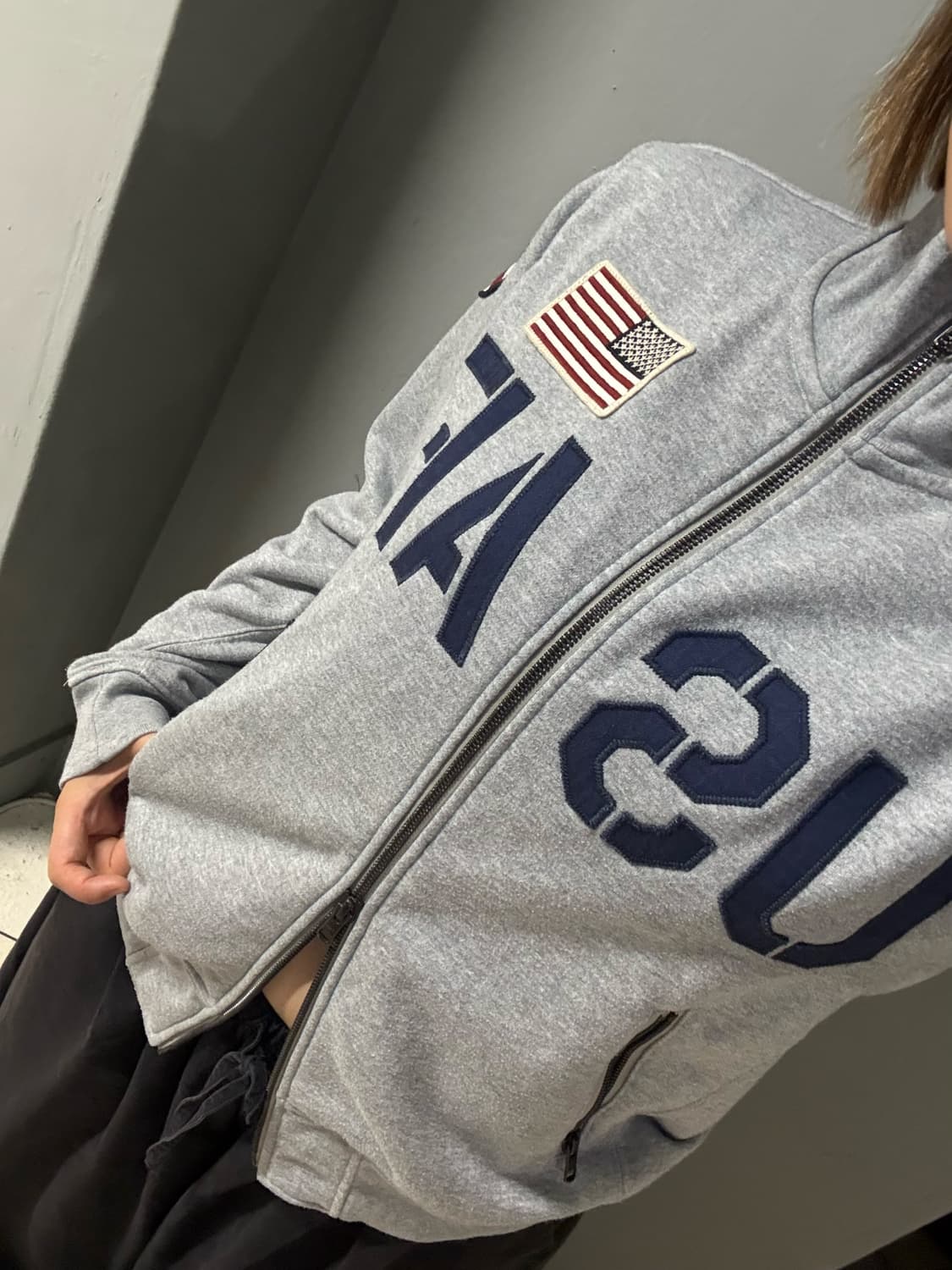 Avirex USAF lettering zip-up 상품이미지1