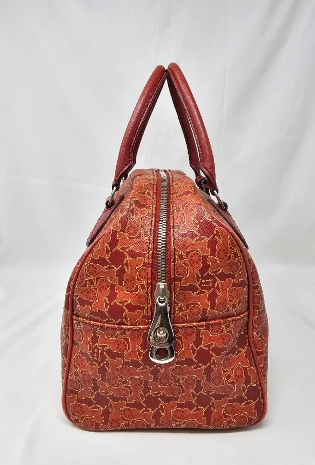 셀린느 마차 패턴 보스턴백 레드 상품이미지4