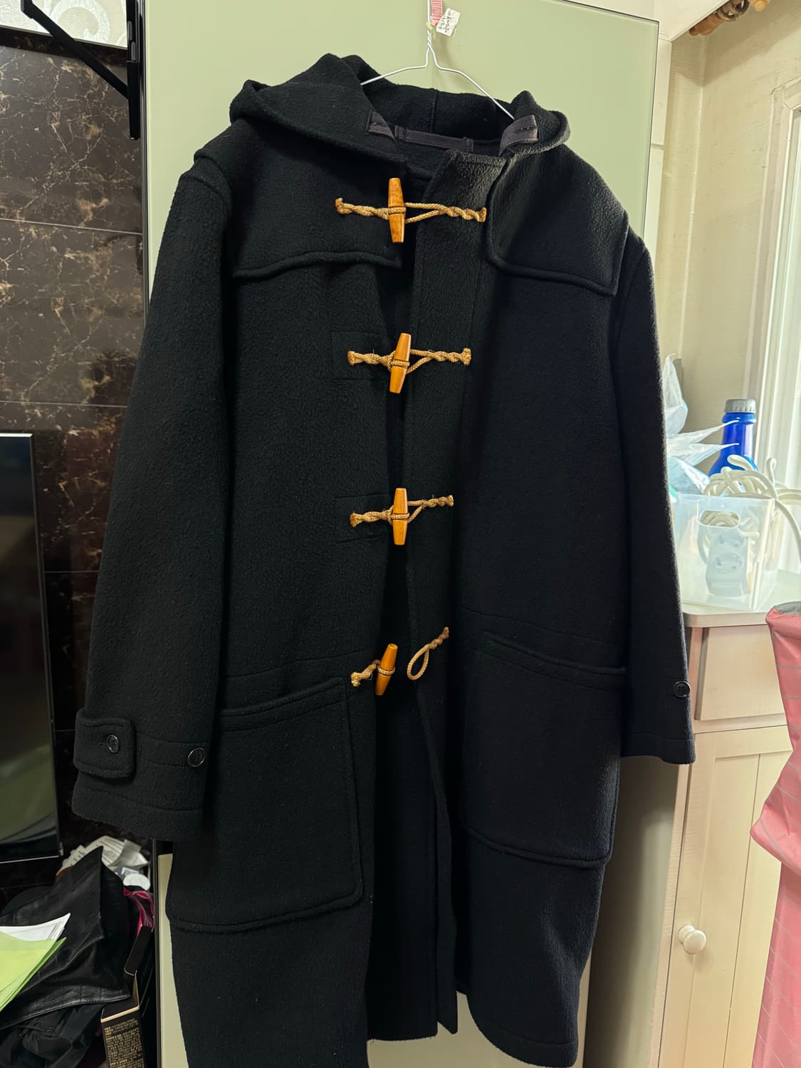 글로버올 더플코트 떡볶이코트 다크네이비L 상품이미지1