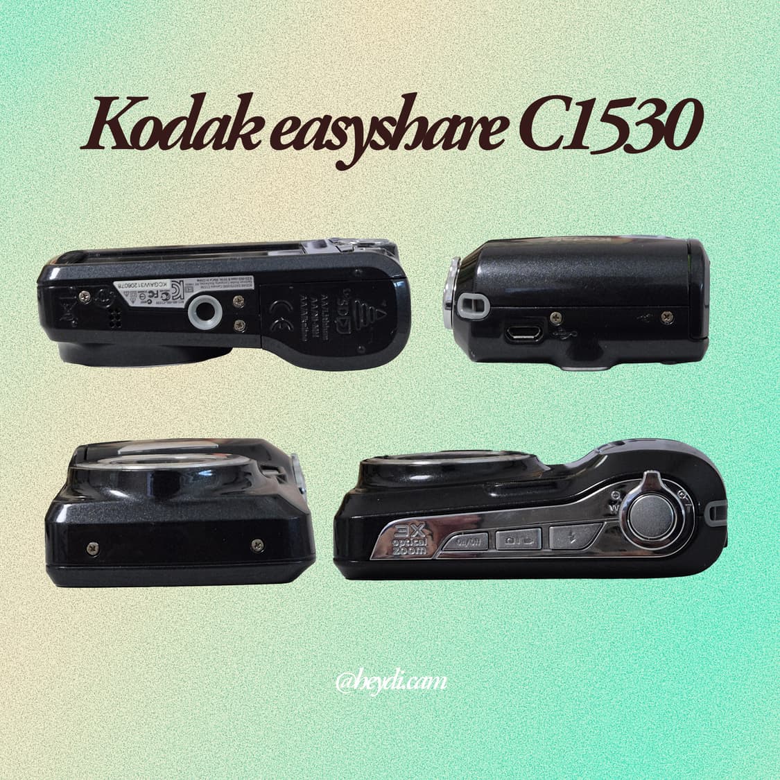 (키키 디카) Kodak easyshare C1530 블랙1 상품이미지3
