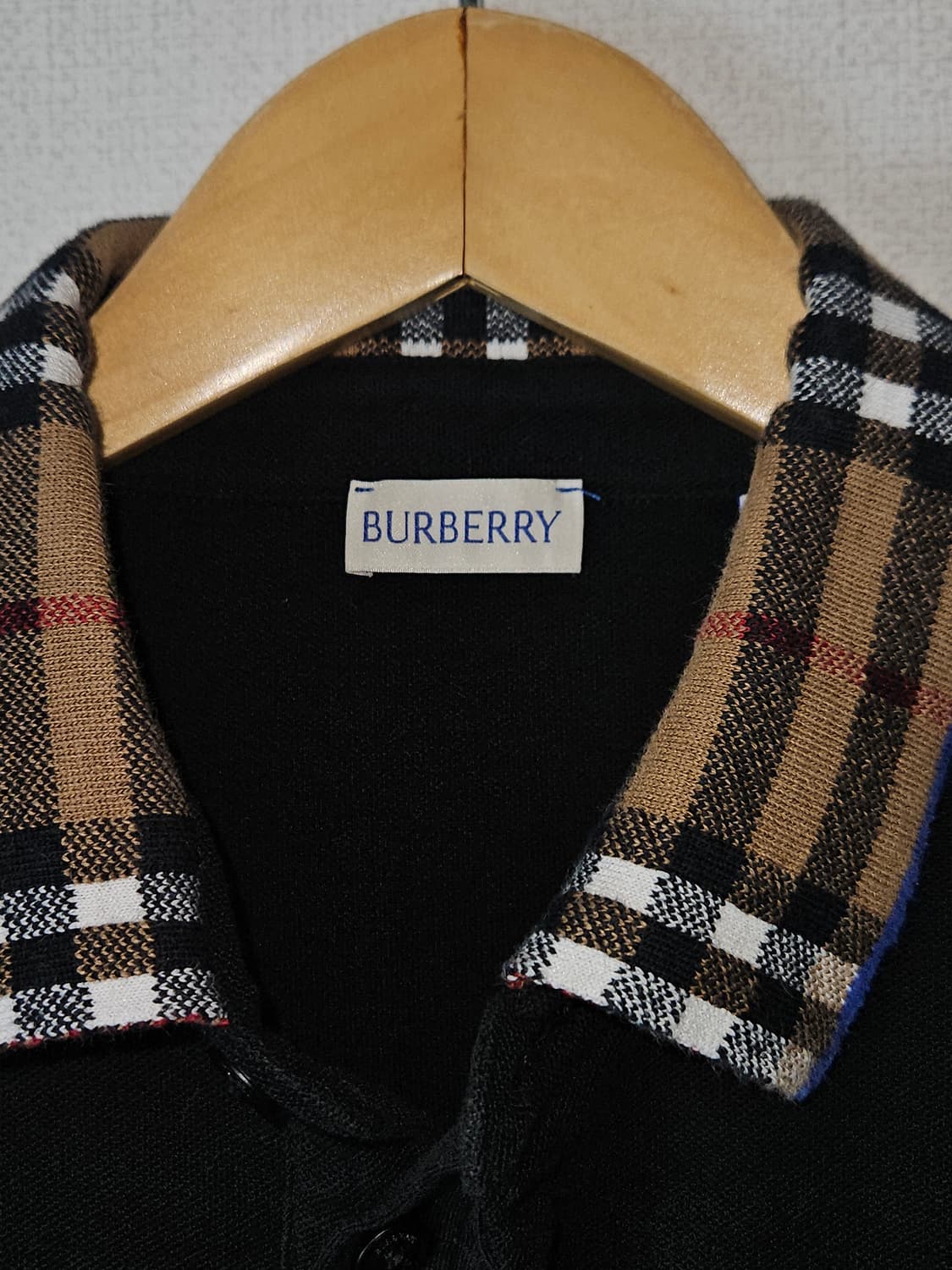 버버리 신형 BURBERRY 체크카라 폴로 정품 남성 M 상품이미지3